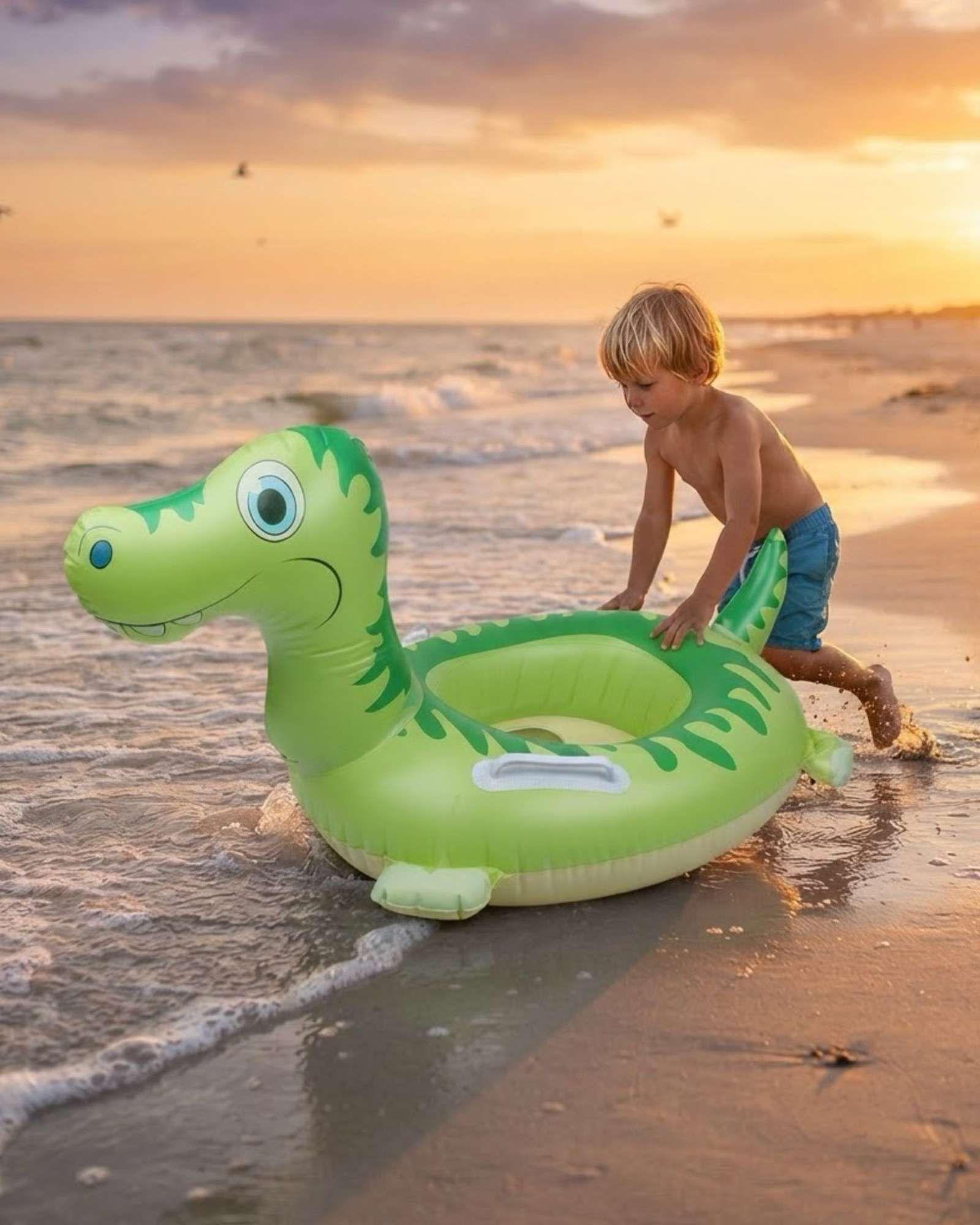 Flotador Infantil Inflable con Asas Diseño Animal para Piscina1-3