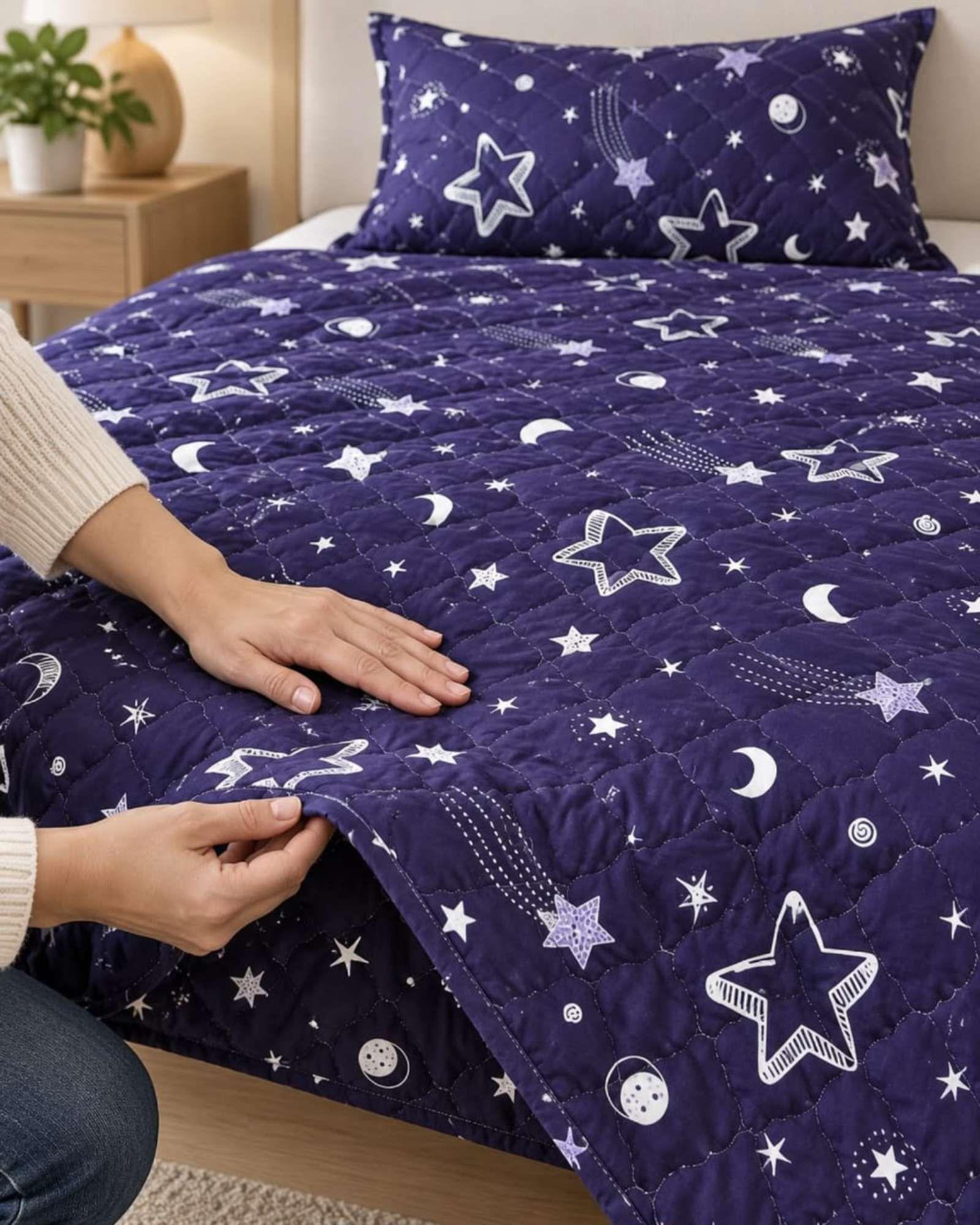 Cubrecama de Verano Plaza y Media Mas Funda De Almohada C6-5