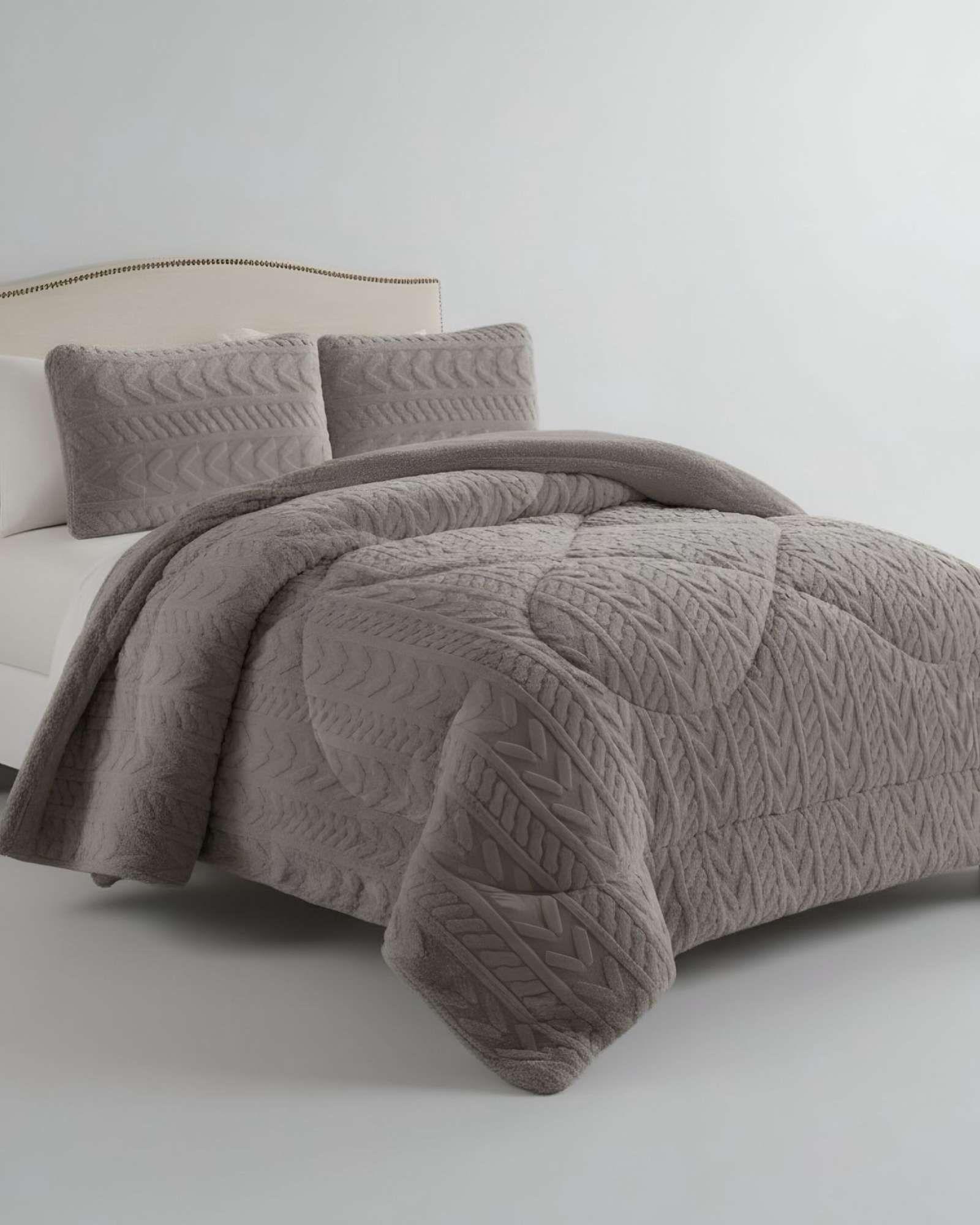 COBERTOR ELEGANTE DE INVIERNO CON CHIPORRO KING15-2