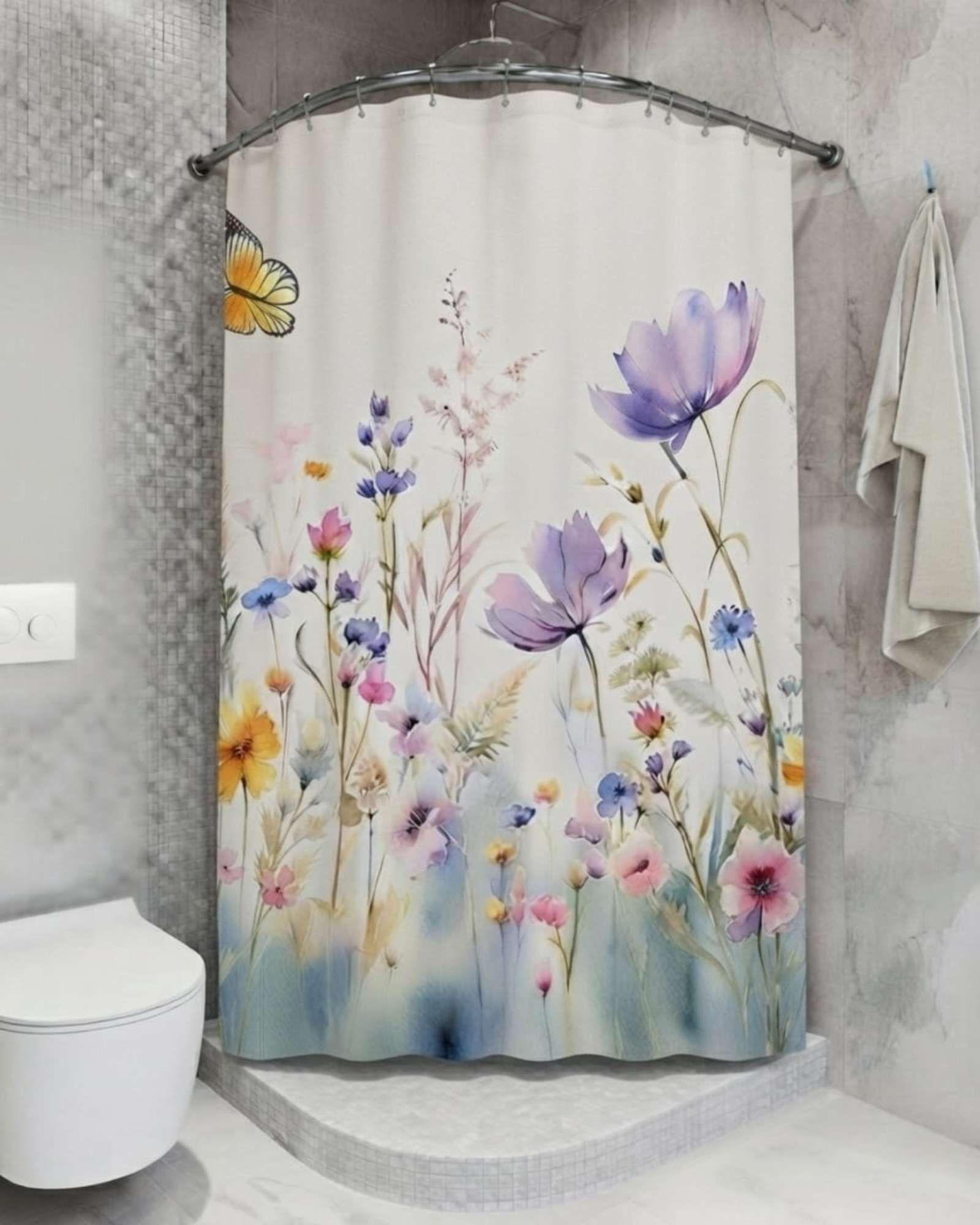 Pack de Cortina De Baño Con Forro Impermeable Surtido.-1