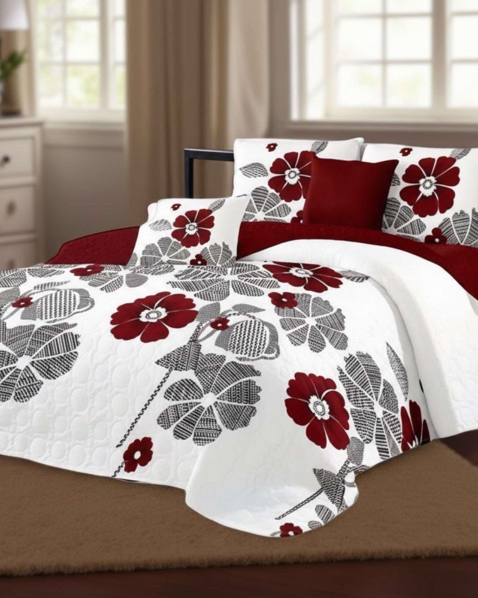 SABANA CON CUBRECAMA DE VERANO KING + 2 ALMOHADAS s69-2