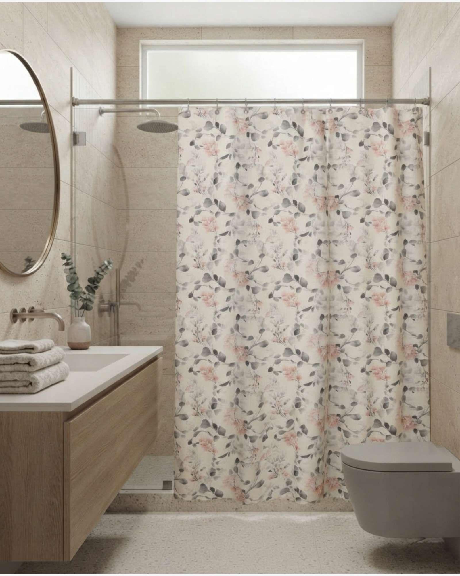 Pack de Cortina De Baño Con Forro Impermeable Surtido.-0