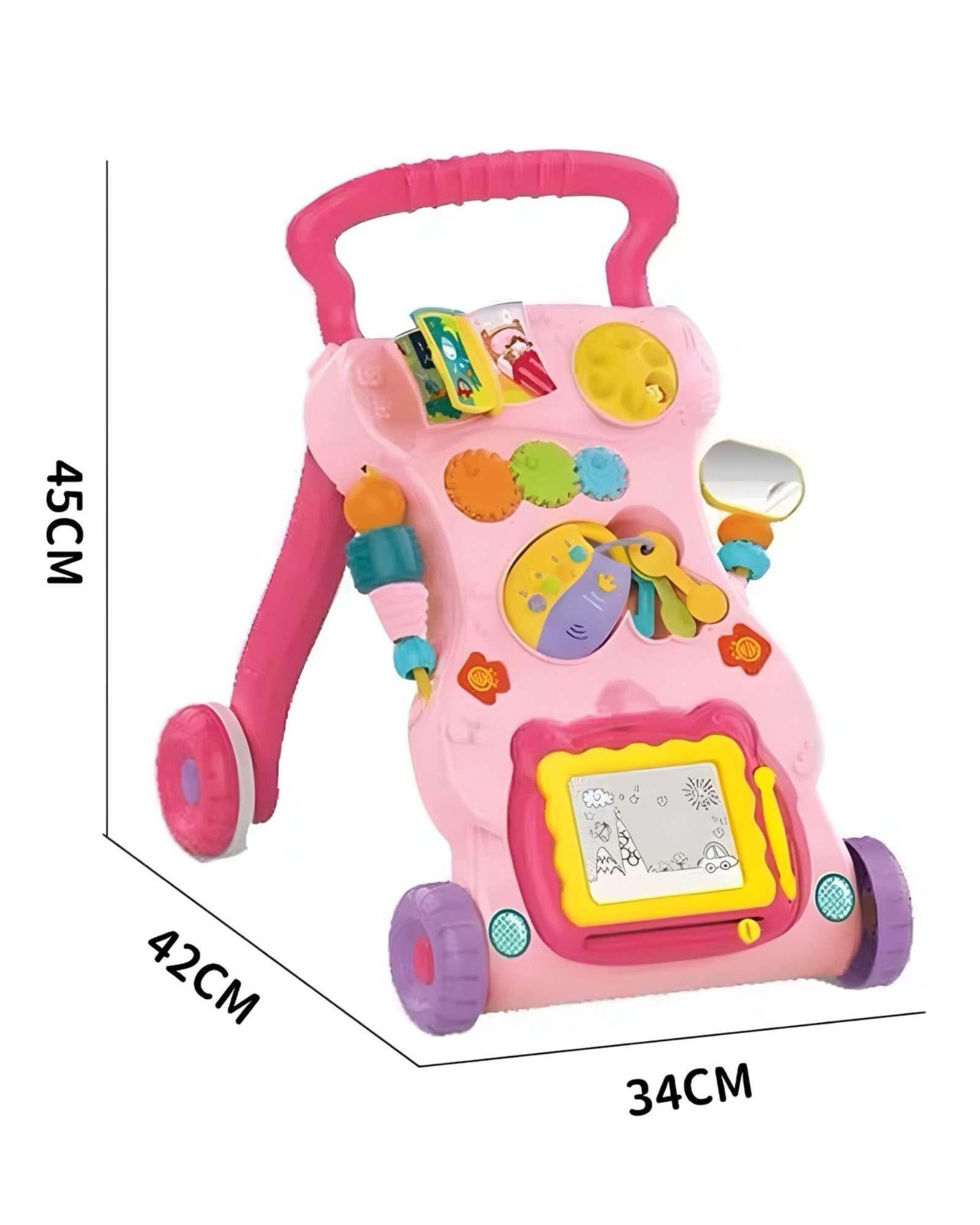 ANDADOR CORREPASILLO MUSICAL INFANTIL EDUCATIVO PARA BEBÉS ROSA-4