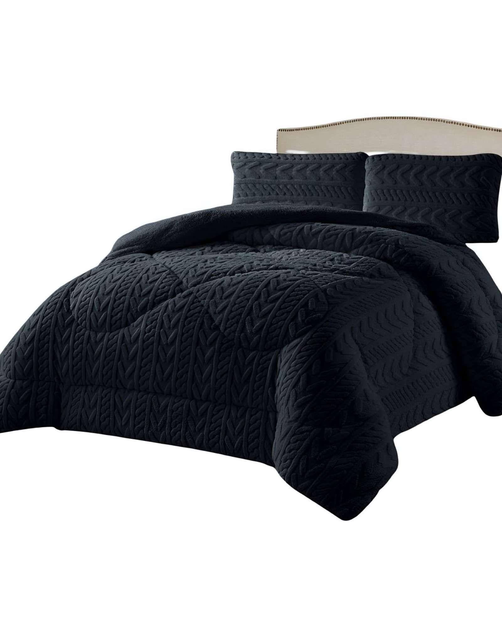 COBERTOR ELEGANTE DE INVIERNO CON CHIPORRO KING14-4