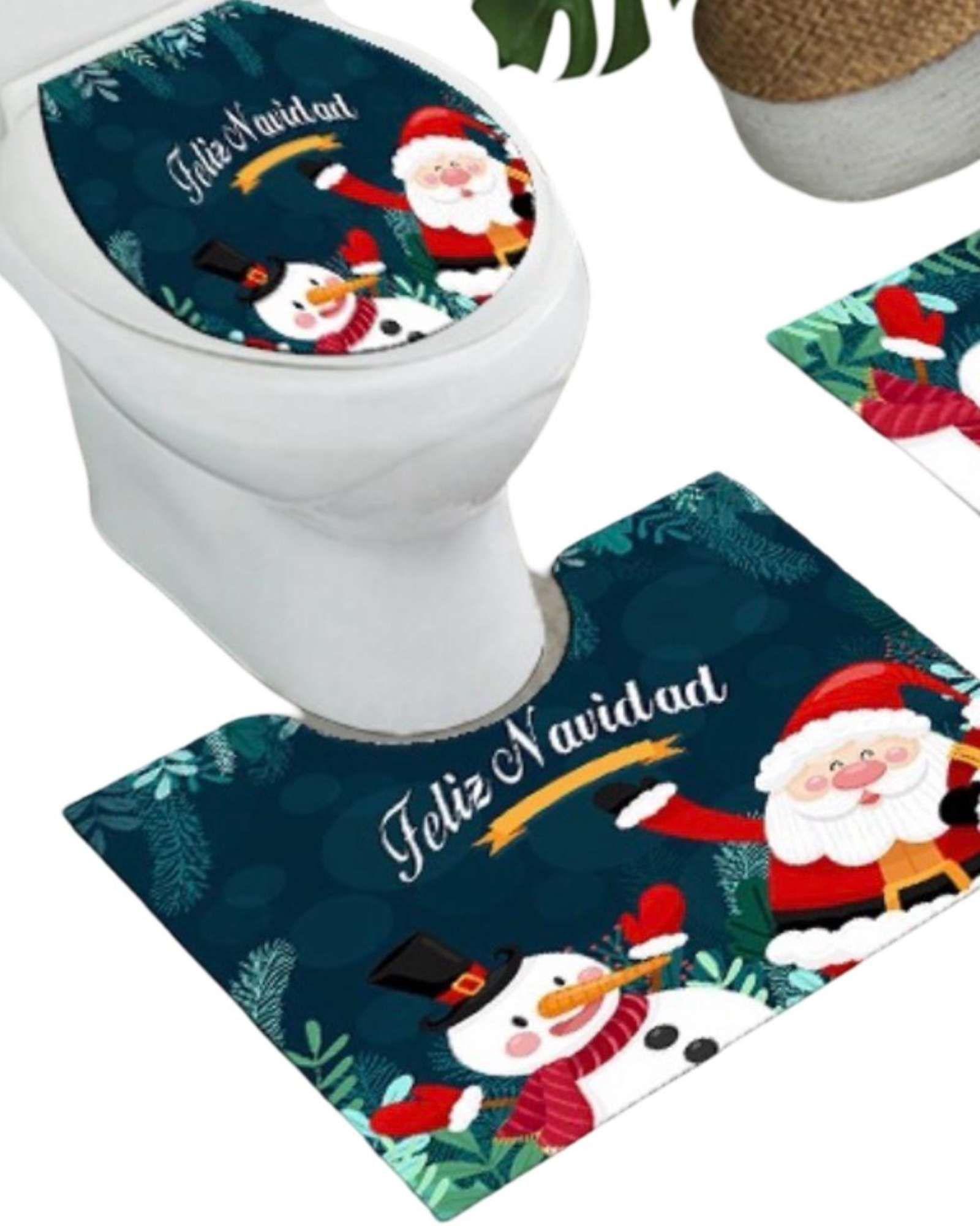 Juego de Alfombra de baño de Navidad 3 piezas A6-2