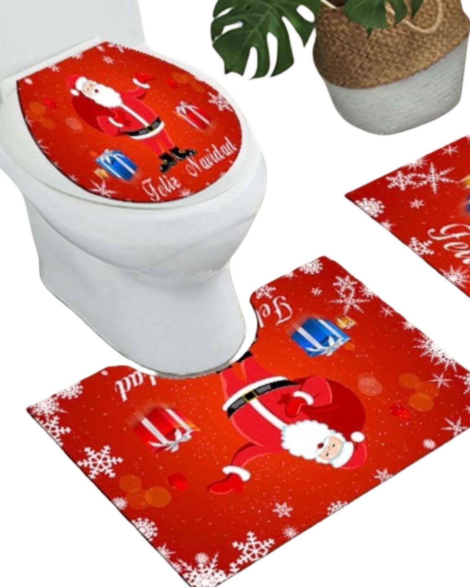 Juego de Alfombra de baño de Navidad 3 piezas A2-2