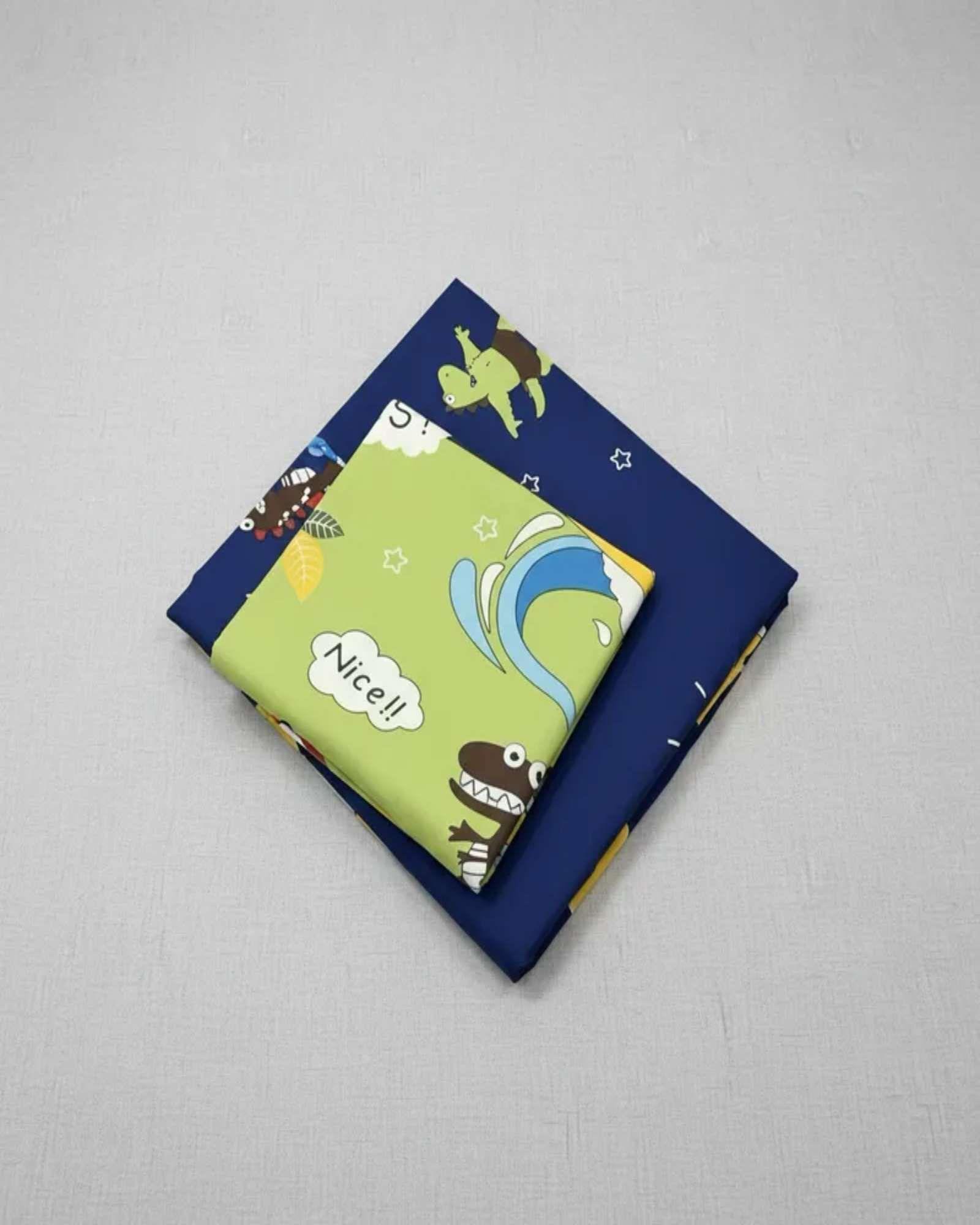 Juego de Sábanas Diseño infantil plaza y media Dino-3