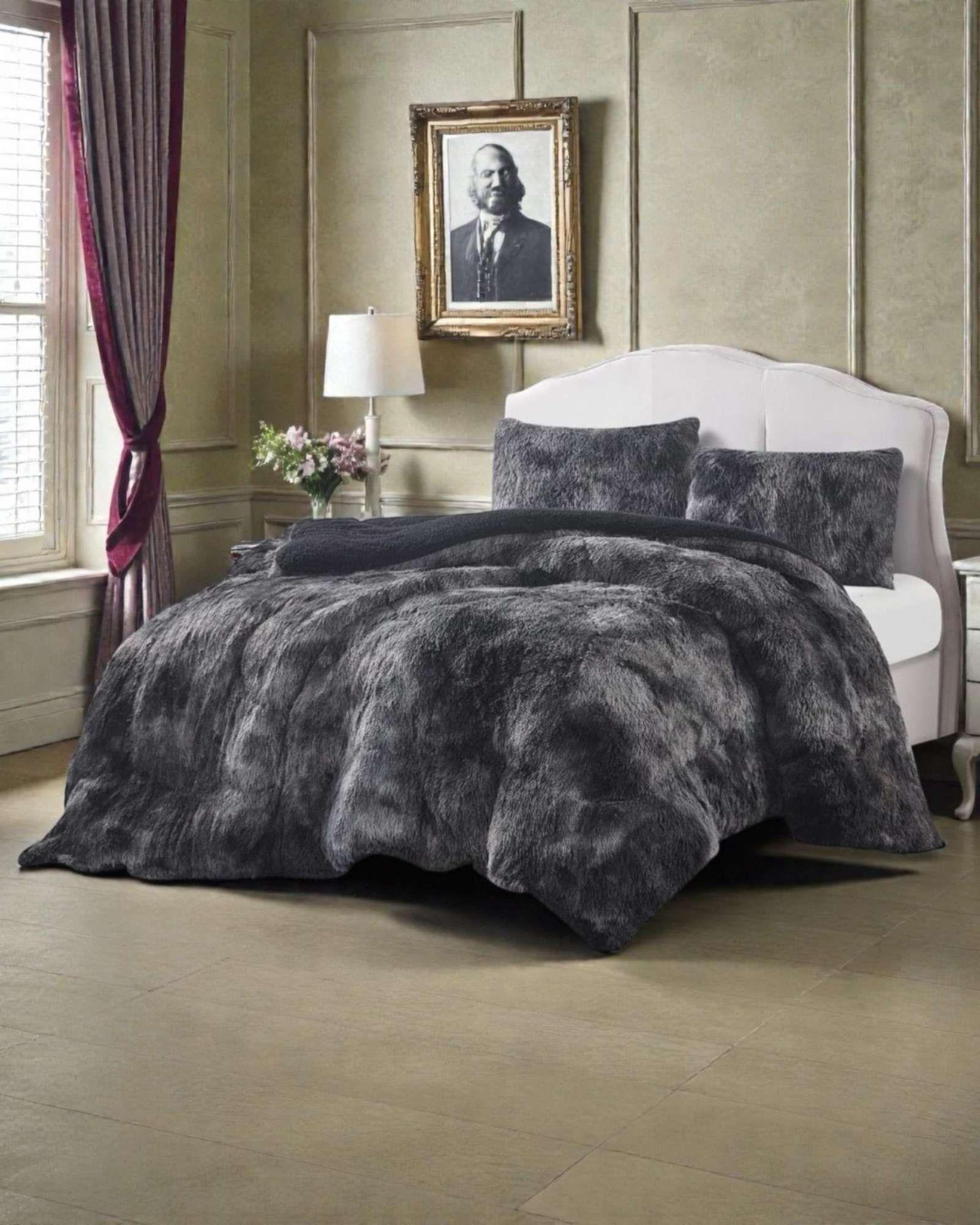 Cubrecama Otoño Invierno Chiporro Peludo Premium King 250 cm x 270 cm A90-3