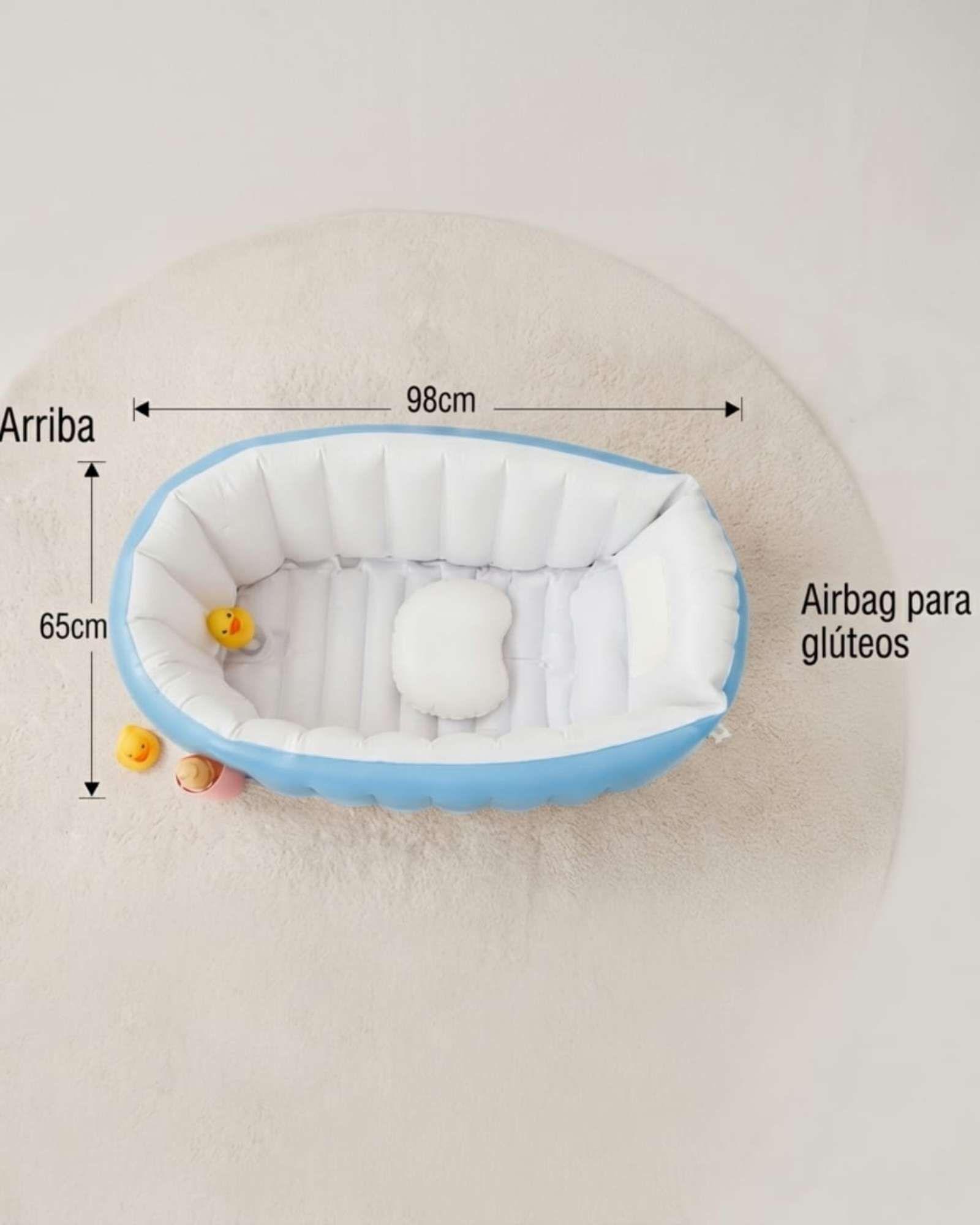 Bañera Tina Para Bebés Inflable Portátil Plegable Antideslizante. -7