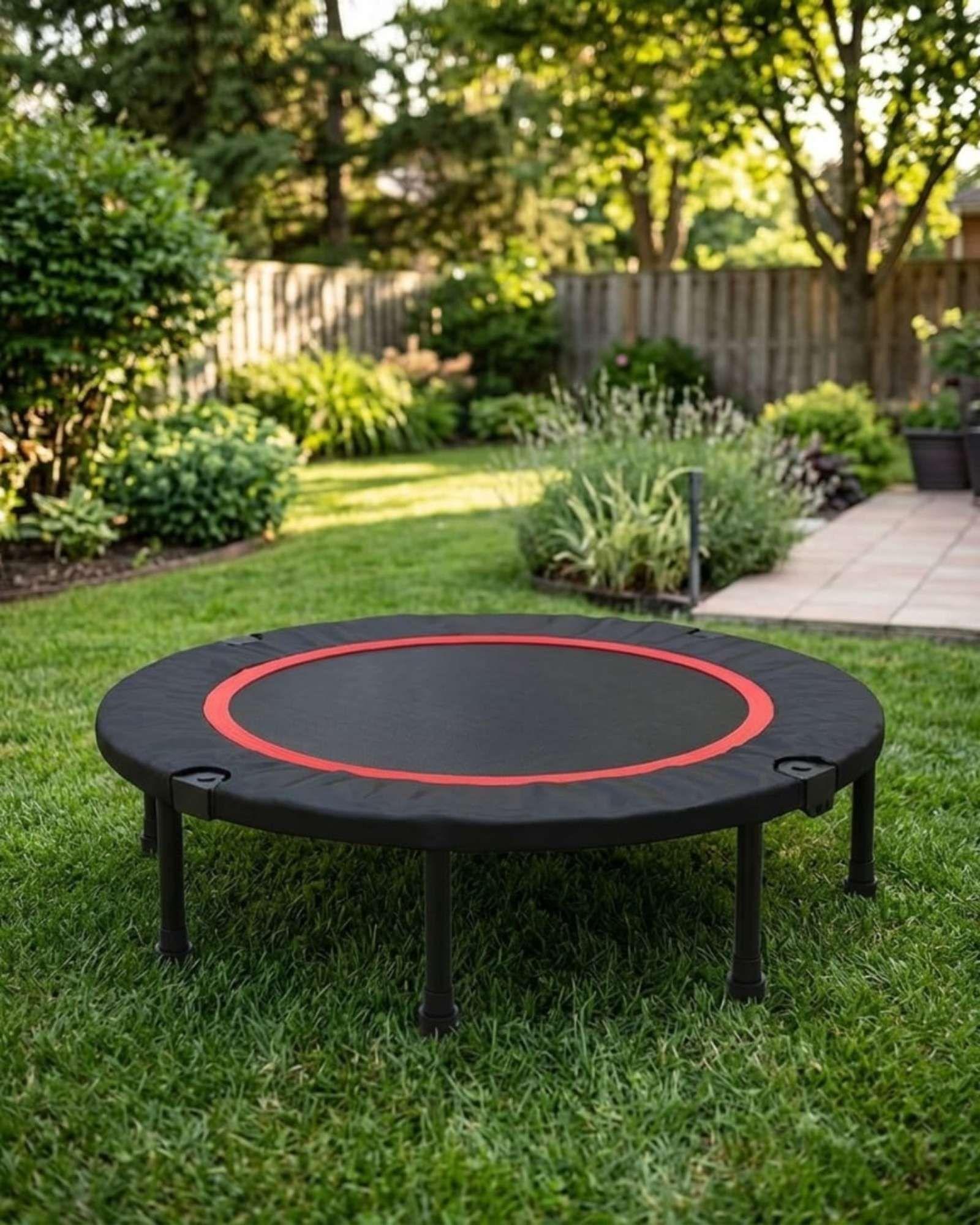 Trampolin Fitness Plegable de Ejercicios portatil 100 cm-4