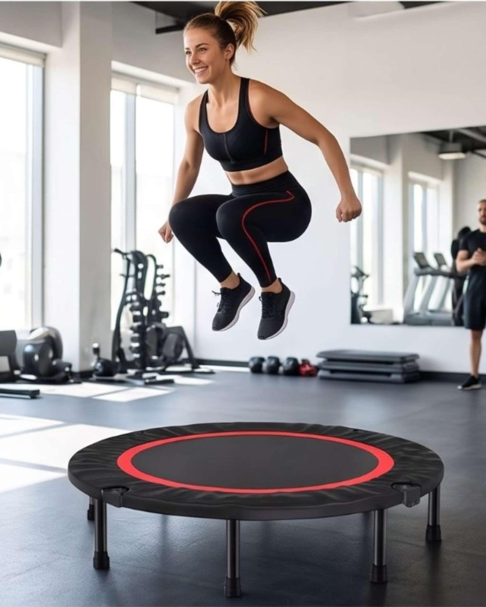 Trampolin Fitness Plegable de Ejercicios portatil 100 cm-5