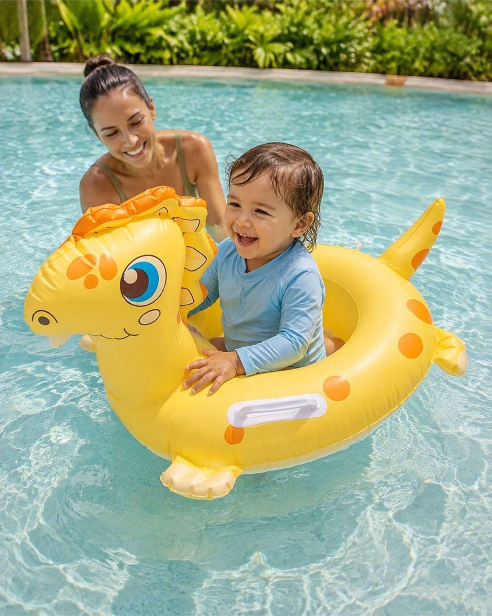 Flotador Infantil Inflable con Asas Diseño Animal para Piscina5-2