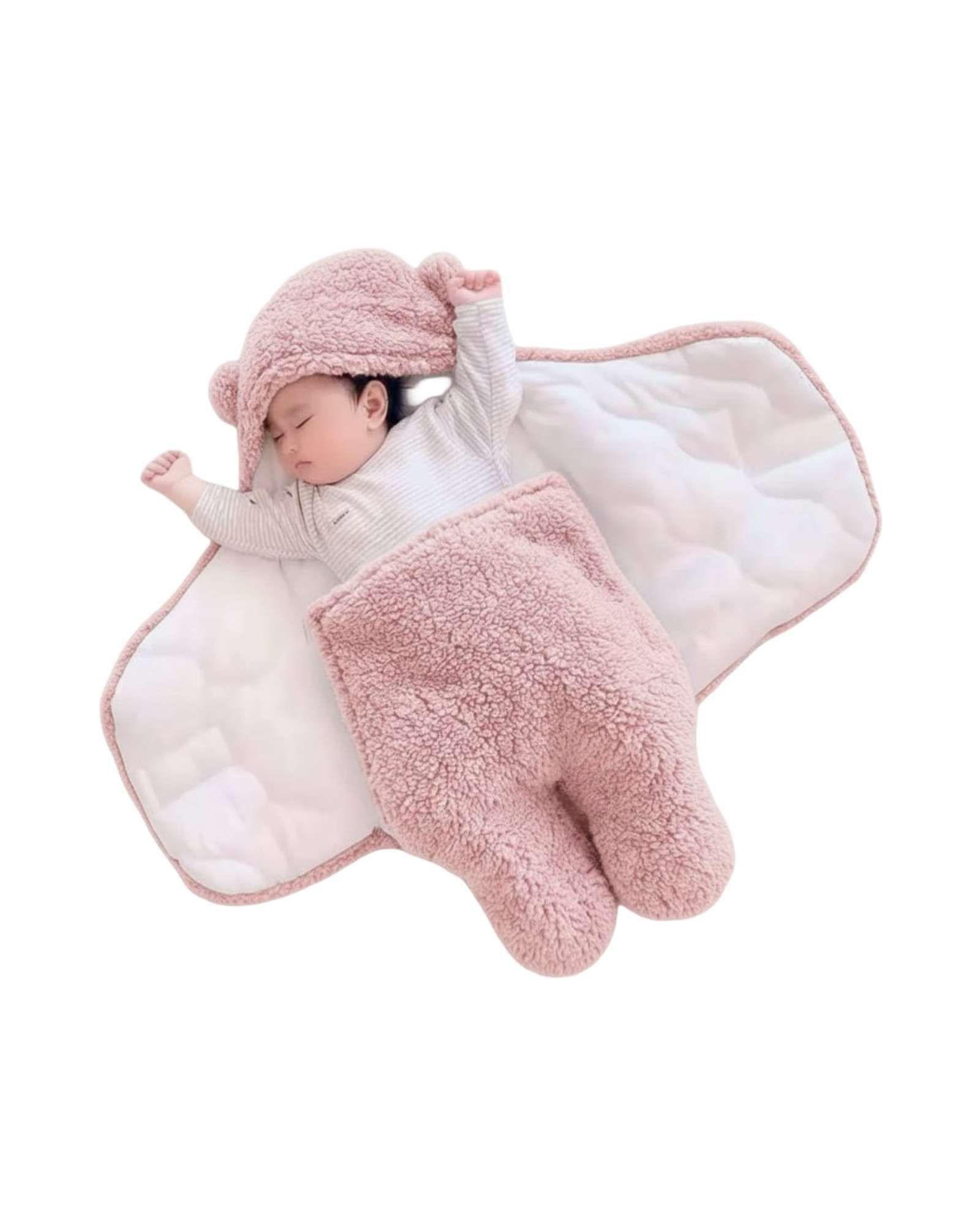 SACO DE BEBÉ OSITO TALLA 9 Meses ROSADO-3