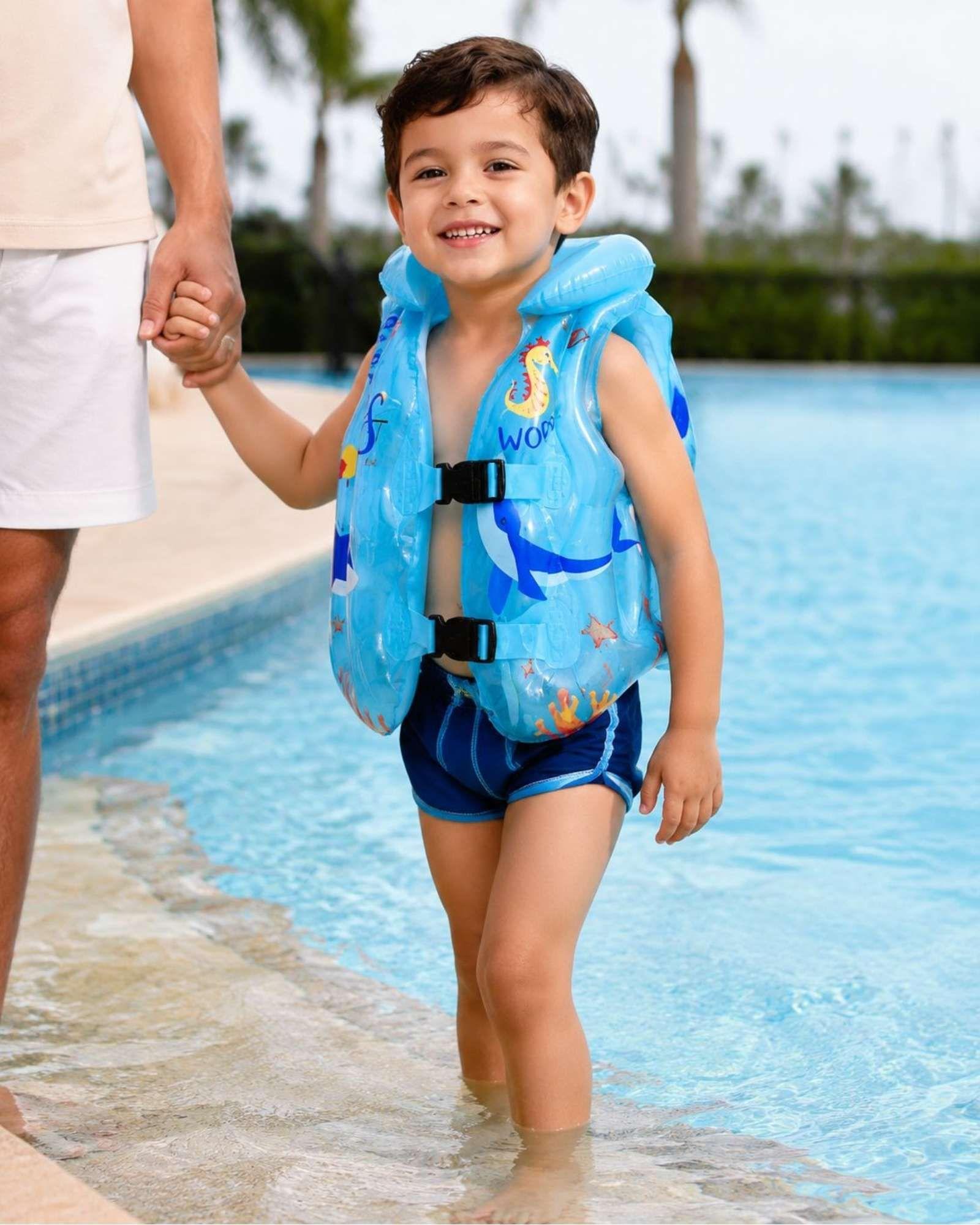 Chaleco Inflable Infantil con Doble Broche para Piscina11-4