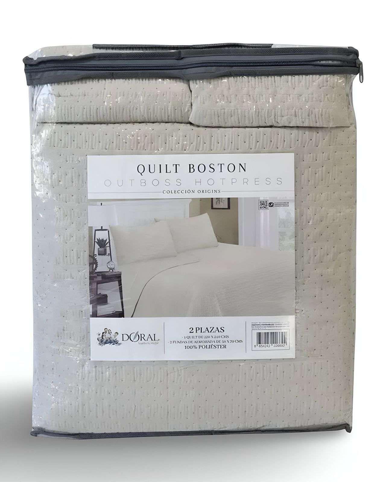 Quilt Cubrecama 2 Plazas Doral MAS 2 ALMOHADAS DE REGALO B69-1