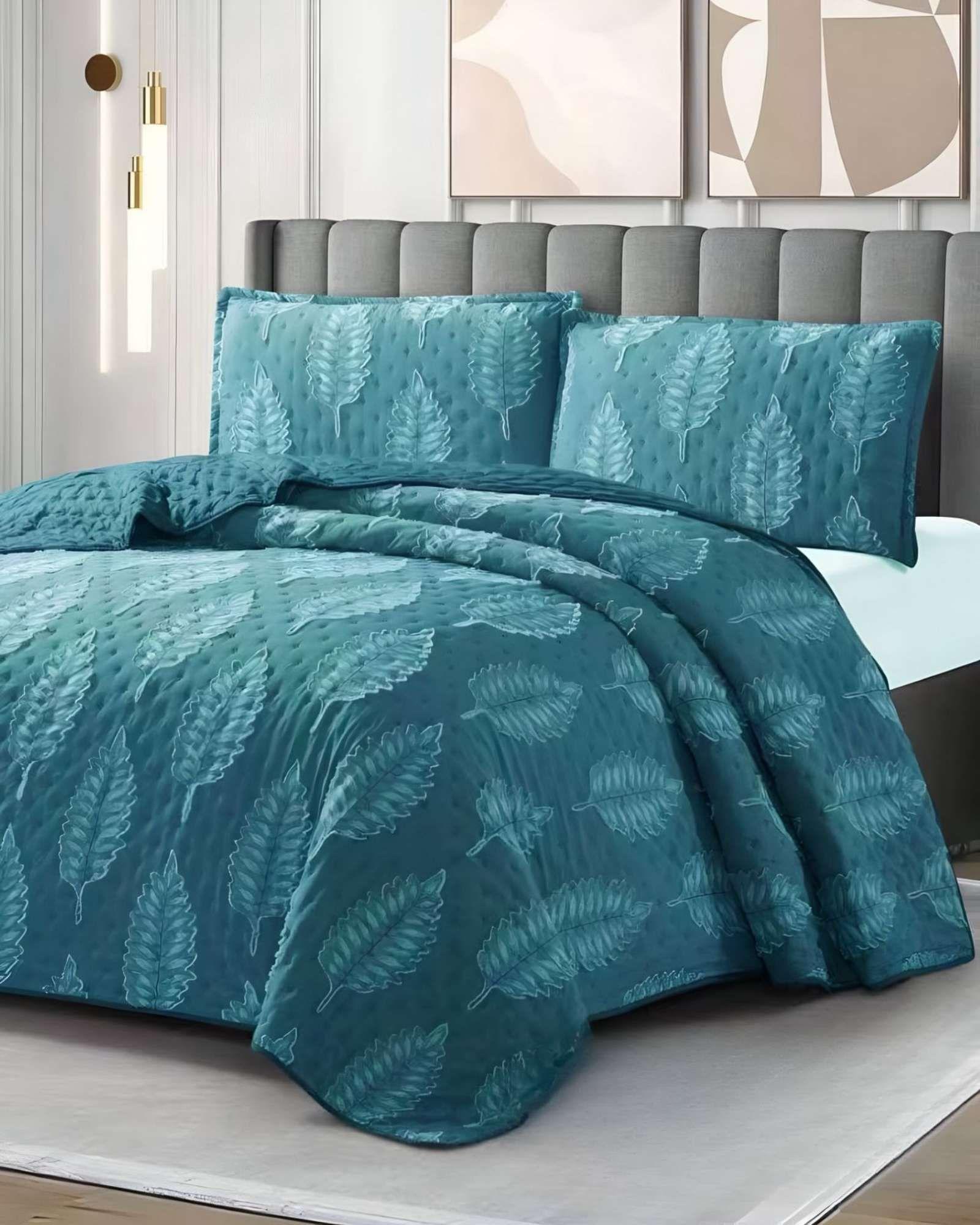 CUBRECAMA QUILT DELGADO TUFTING DE LUJO SUAVE 2 PLAZAS S3-3