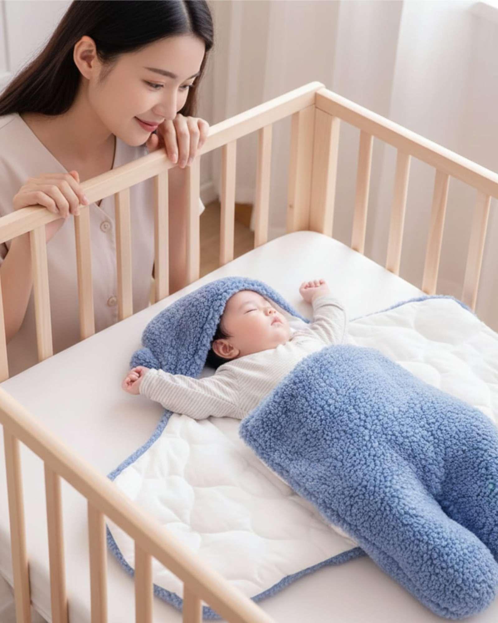 SACO DE BEBÉ OSITO TALLA 6 Meses AZUL-4