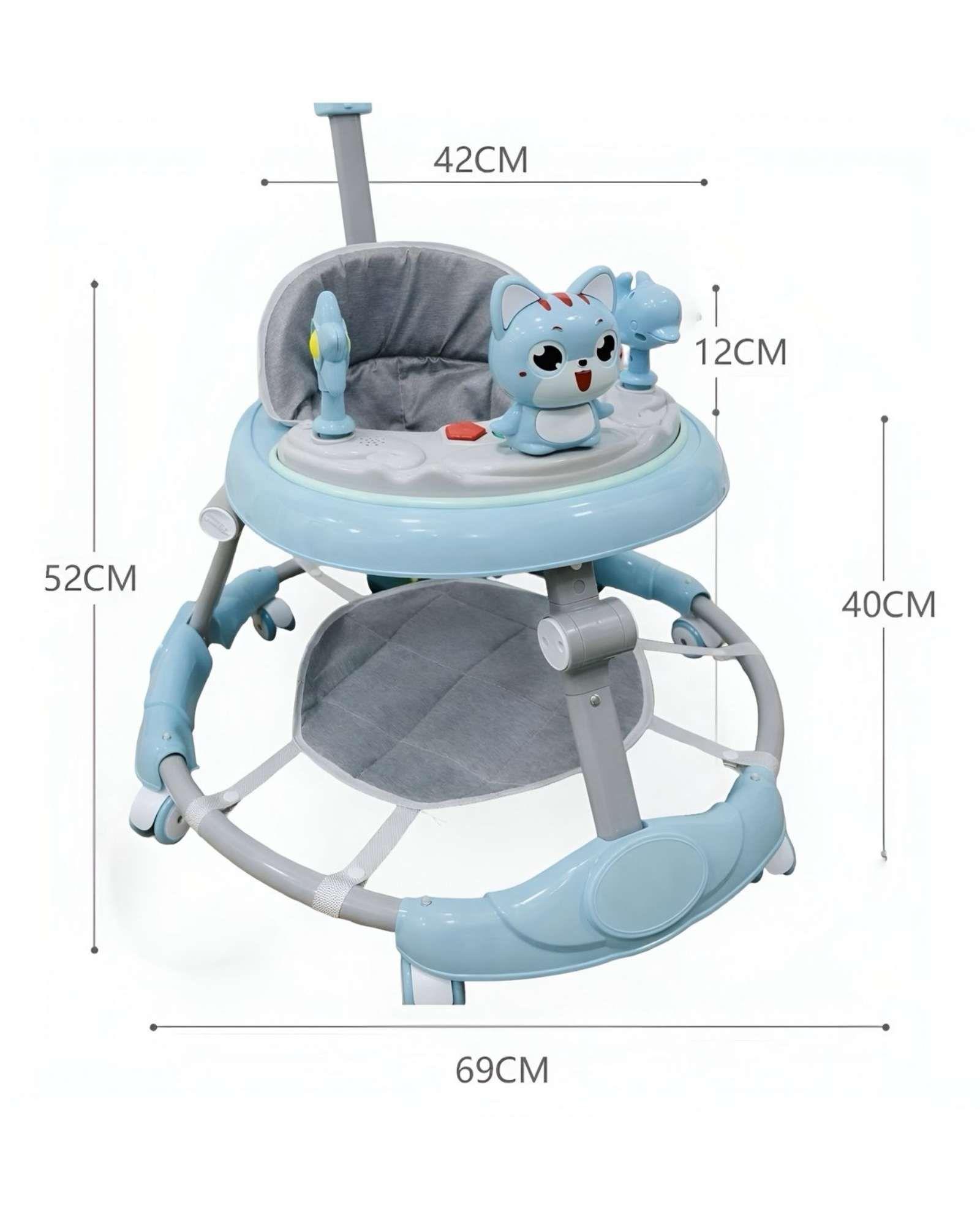 Pack 2 Andador de Bebe Gemelos con Juegos Interactivos Azul-4