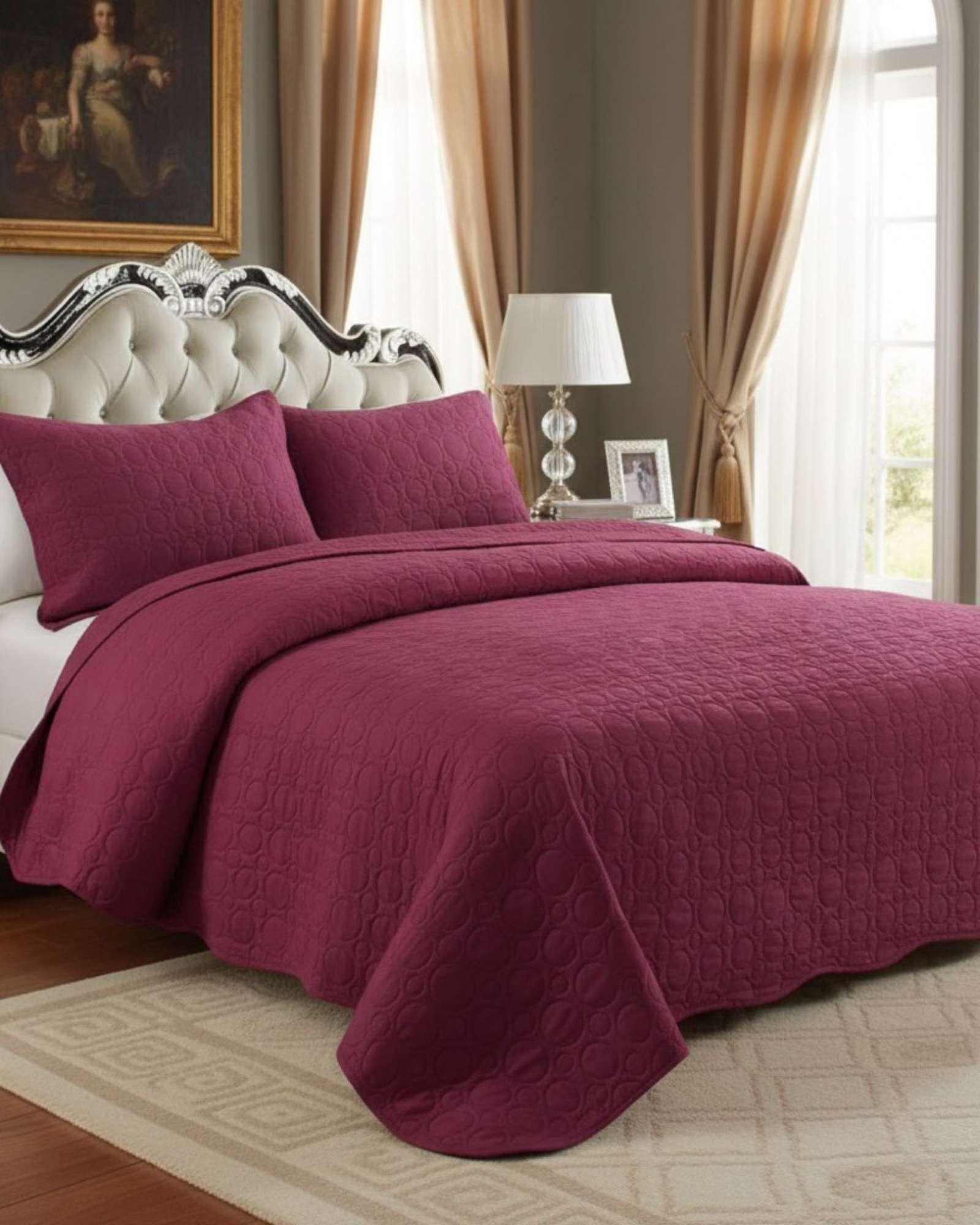 SABANA CON CUBRECAMA DE VERANO KING + 2 ALMOHADAS s62-2