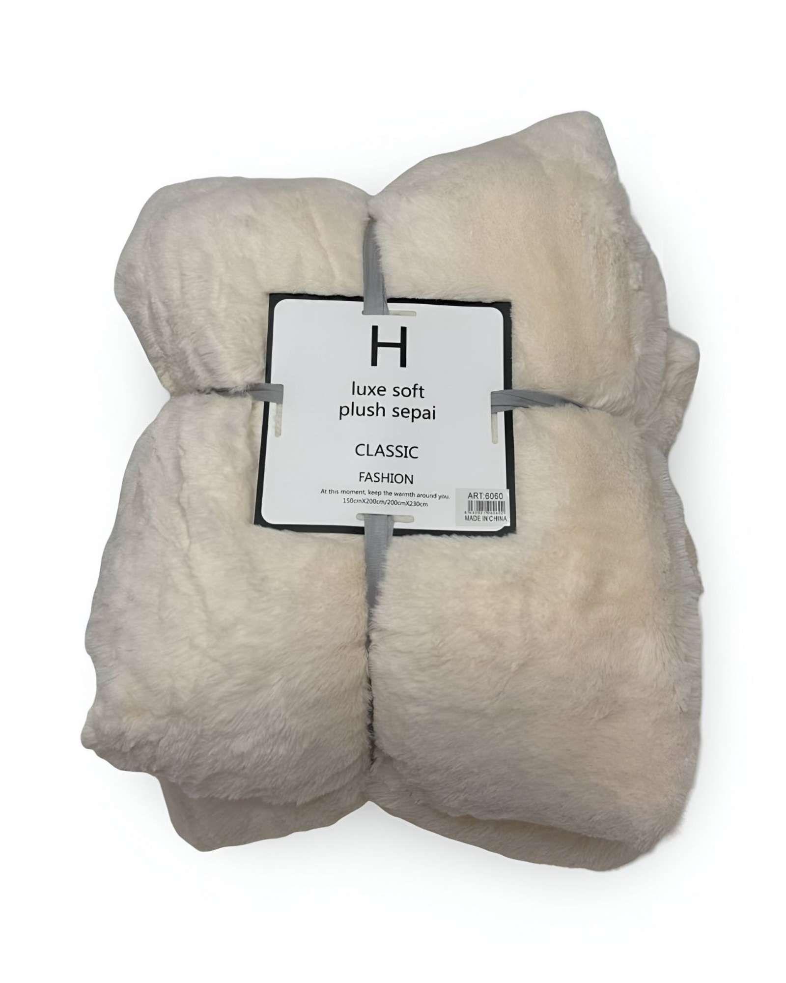 FRAZADA TÉRMICA LUXE DE PLUSH CON CHIPORRO 2 PLAZAS A1-3