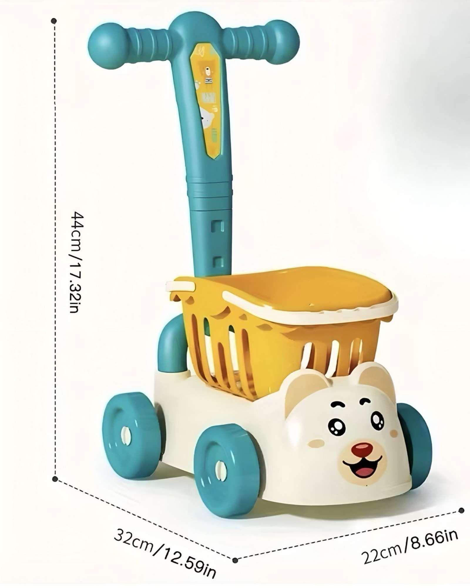 CARRO ANDADOR CORREPASILLOS DE COMPRAS FRUTAS Y VERDURAS VERDE-3