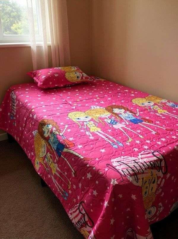 CUBRECAMA QUILT INFANTIL NIÑA DE VERANO-2