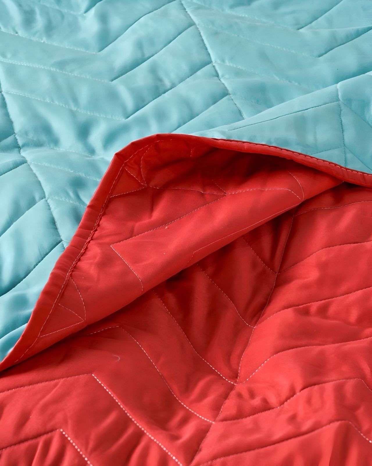 Quilt Cubrecama Bicolor 2 Plazas American Family MAS 2 ALMOHADAS DE REGALO B56-2