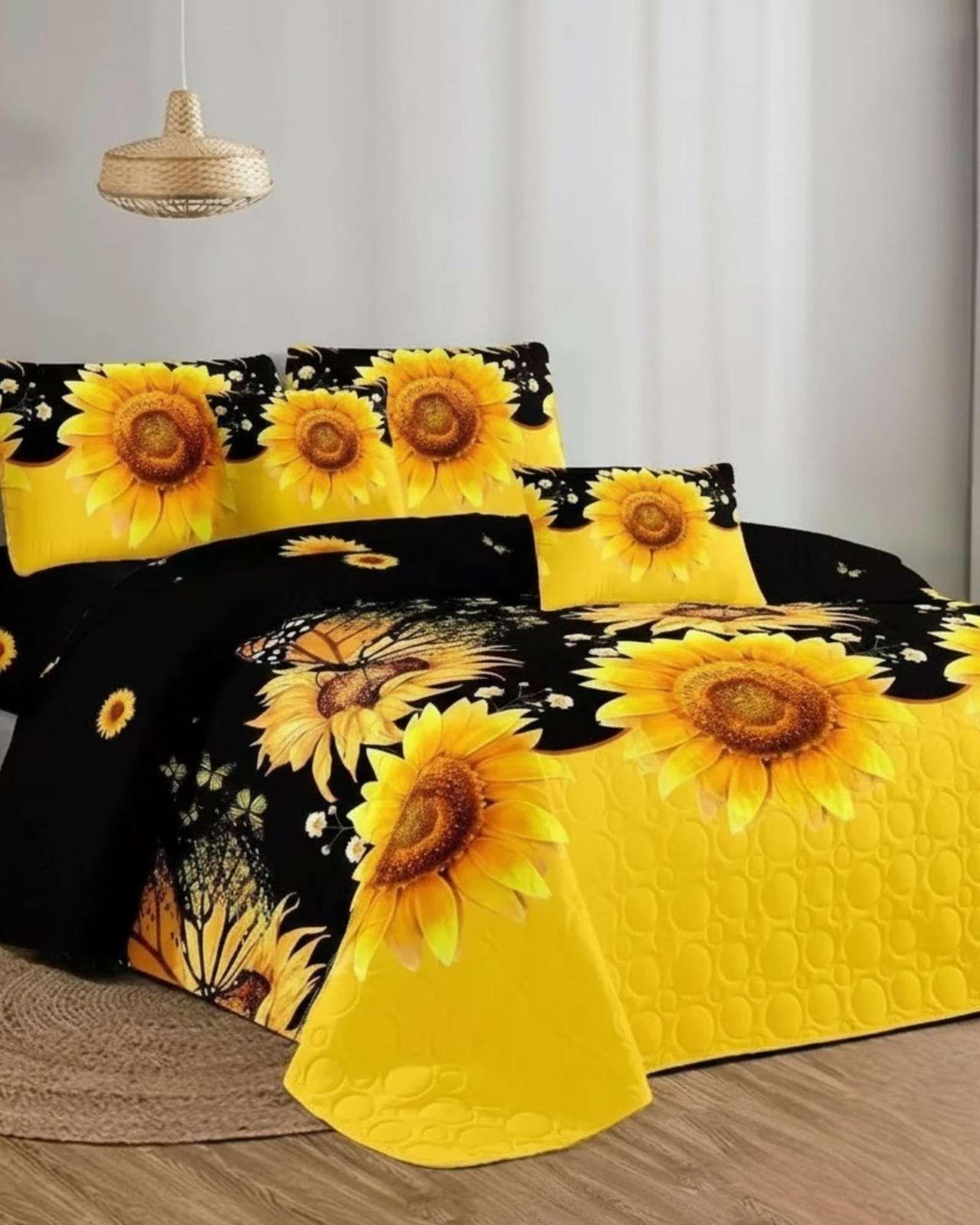 SABANA CON CUBRECAMA DE VERANO 2 PLAZAS + 2 ALMOHADAS s44-2