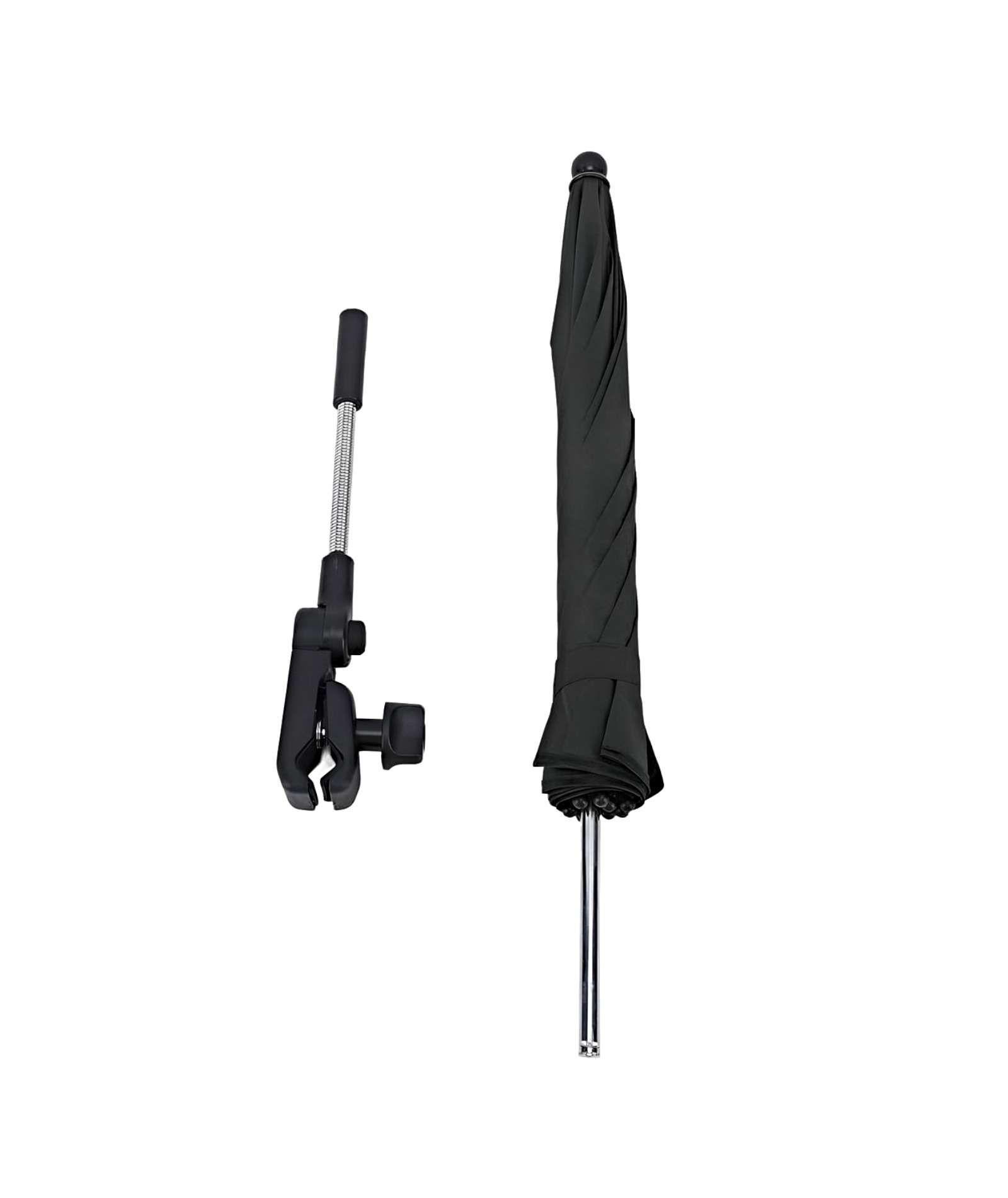 Sombrilla UV portátil para cochecito de bebé NEGRO-3