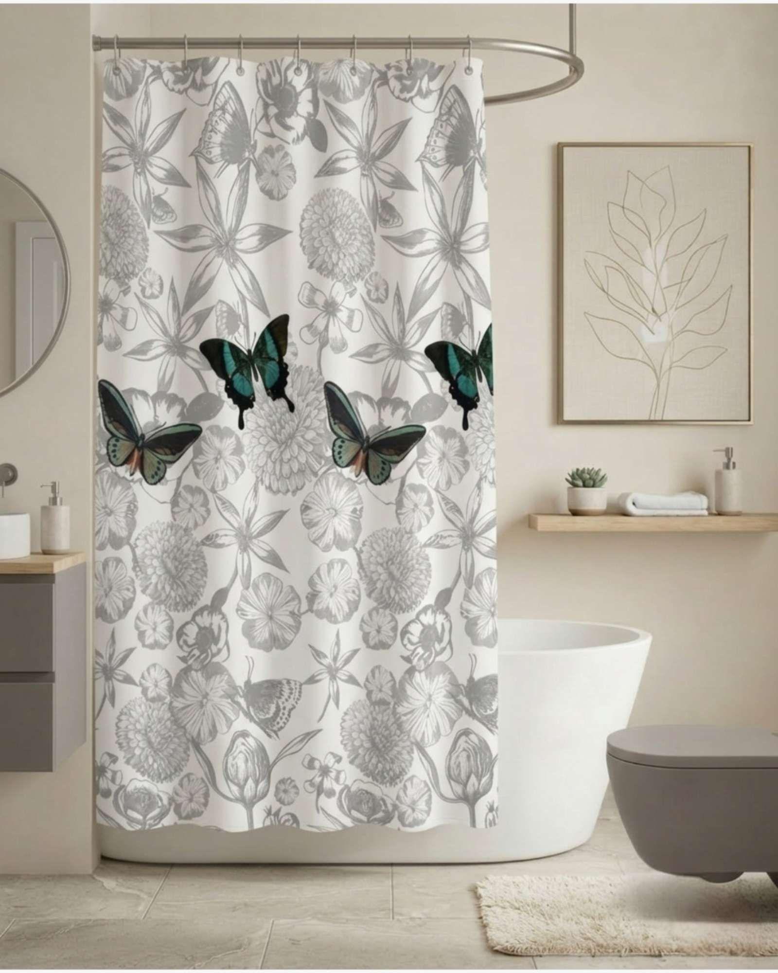 Pack de Cortina De Baño Con Forro Impermeable Surtido.-4