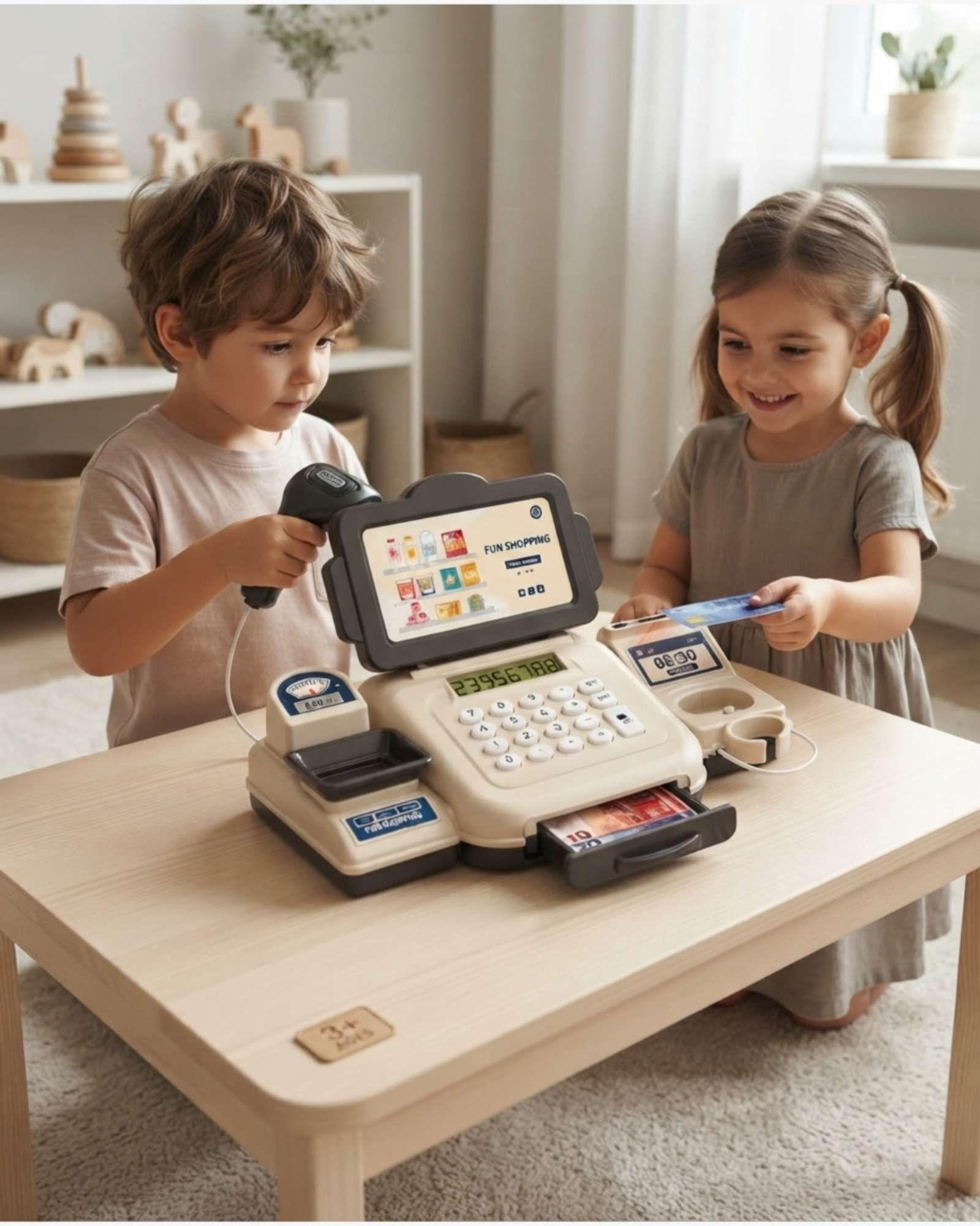 Caja Registradora Interactiva Infantil Supermercado.-4