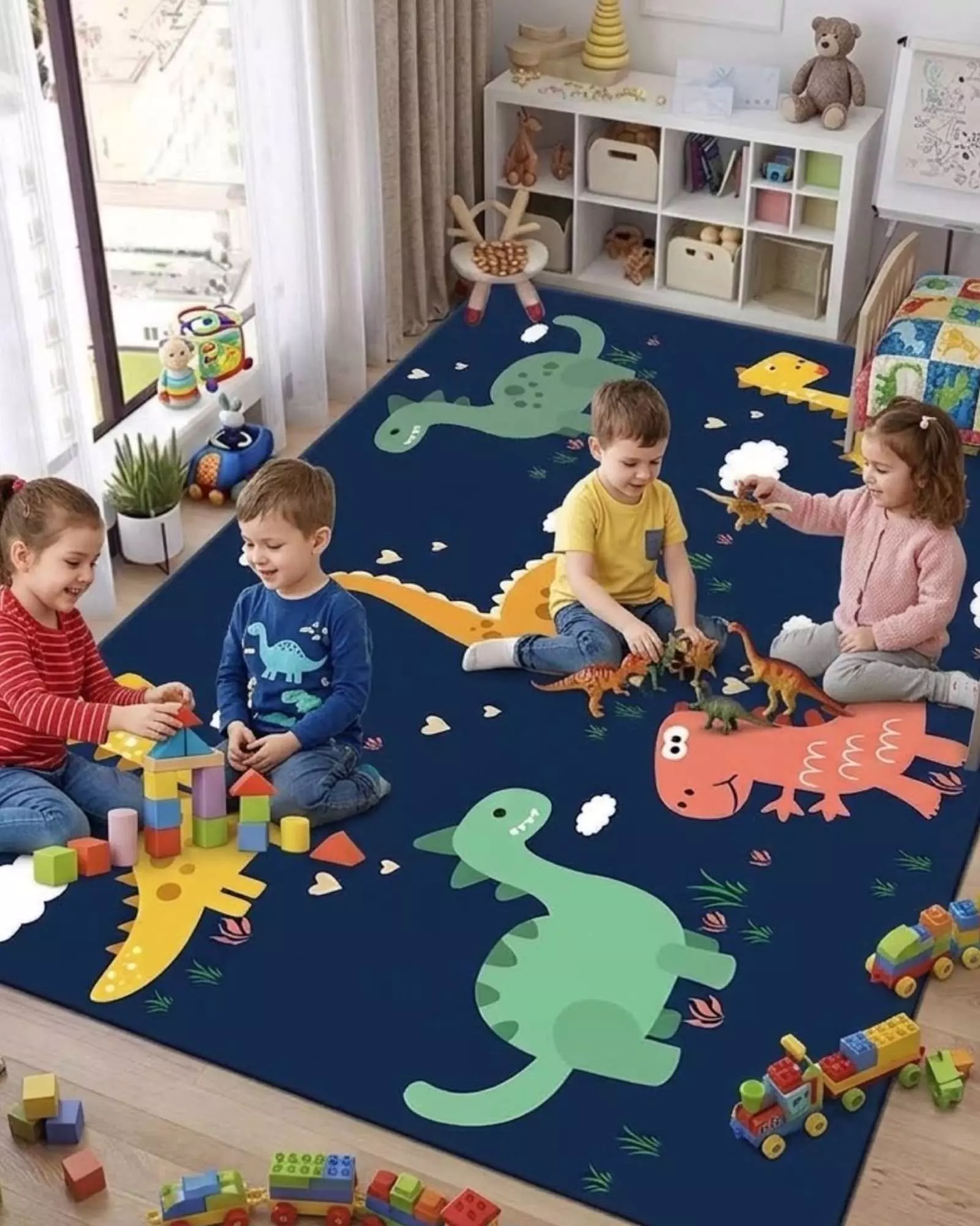 Tapete 3D para Niños Antideslizante 120x180 cm decorativo-4