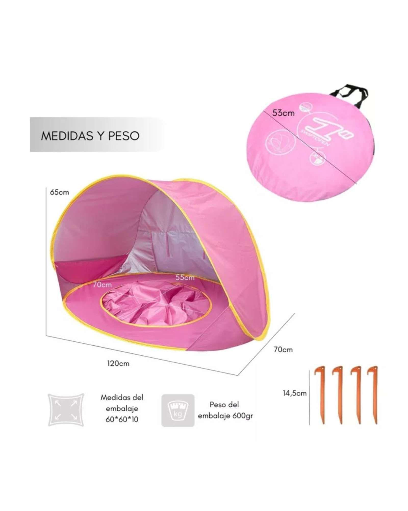 CARPA CAMPING PISCINA DE PLAYA BEBE NIÑA -3