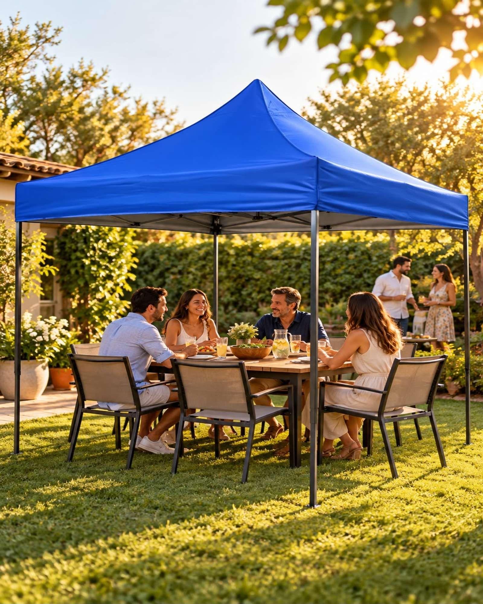 Toldo Plegable para Patio con Protección UV 3X3 mt-3