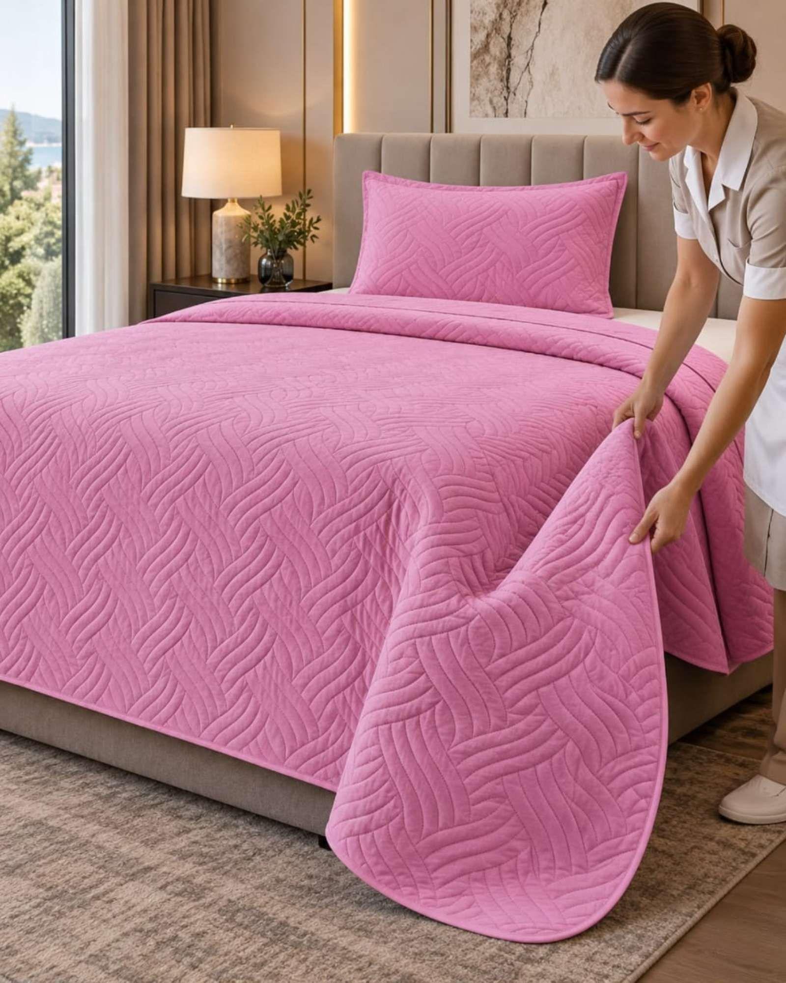 Cubrecama de Verano Plaza y Media Mas Funda De Almohada C20-1