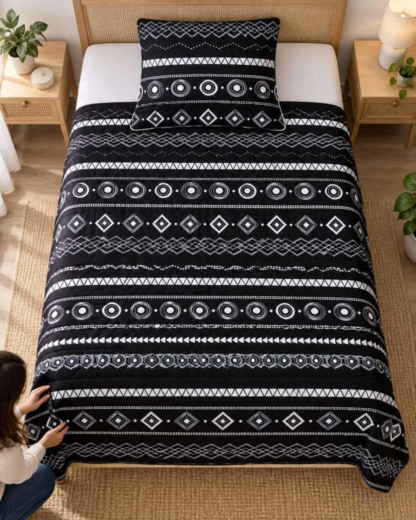 Cubrecama de Verano Plaza y Media Mas Funda De Almohada C15-3