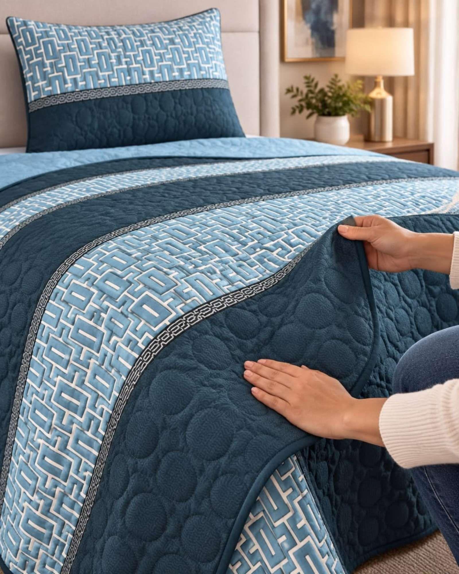 Cubrecama de Verano Plaza y Media Mas Funda De Almohada C2-3