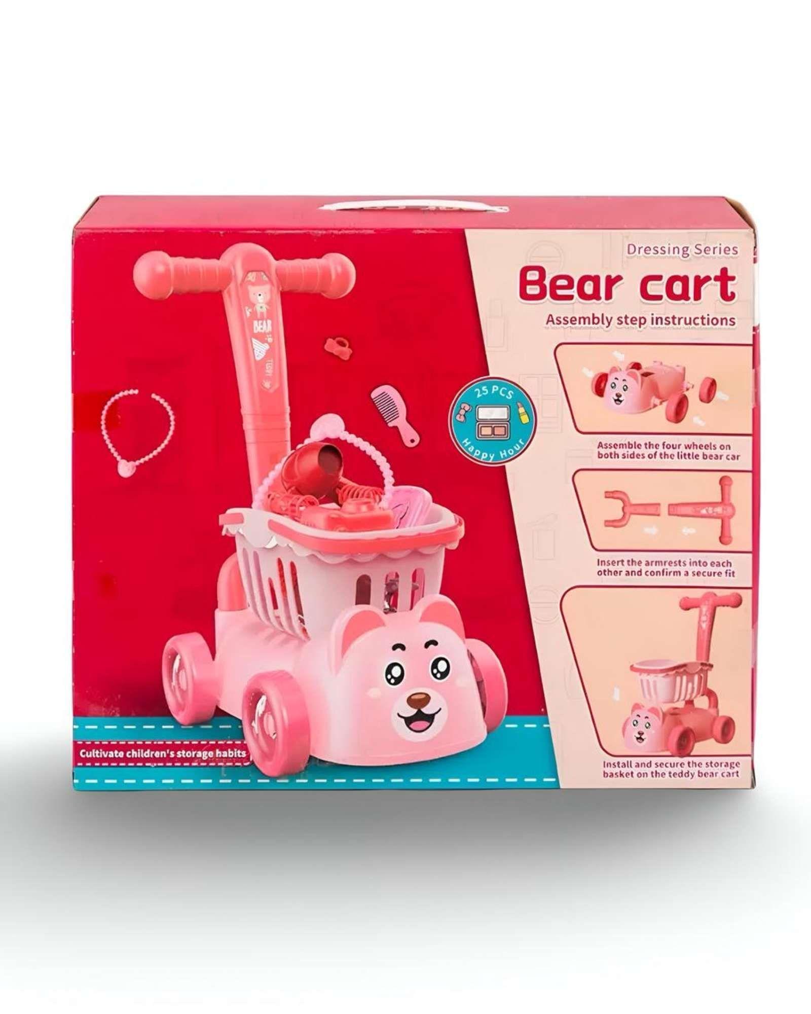 CARRO ANDADOR CORREPASILLO DE BELLEZA BEAR CAR 39X12CM-4