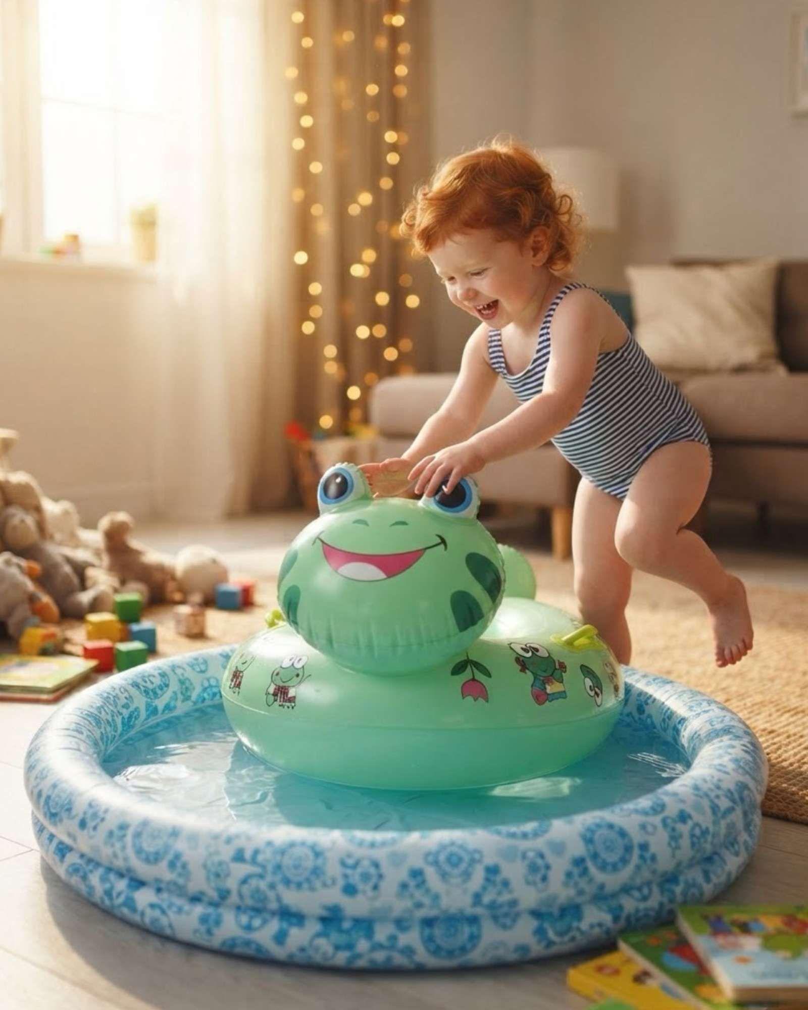 Flotador Infantil Inflable con Asas Diseño Animal para Piscina4-3