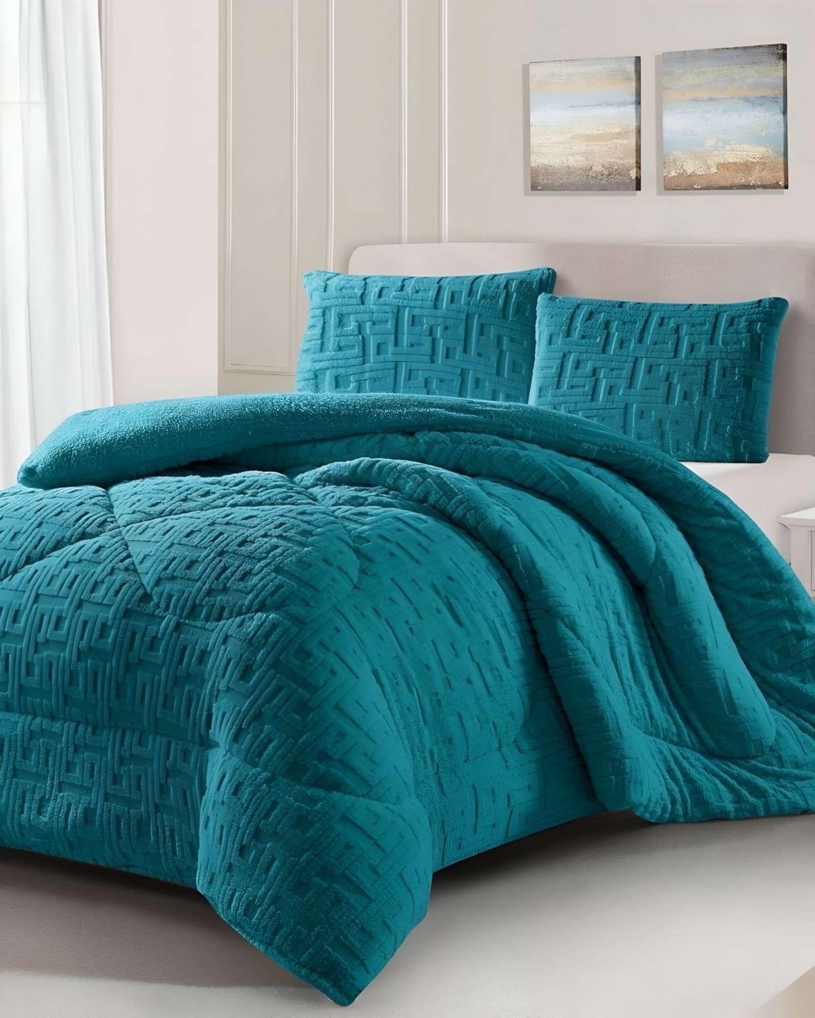 Cubrecama Acolchado con chiporro diseño Texturizado 2 Plazas  TF14-2