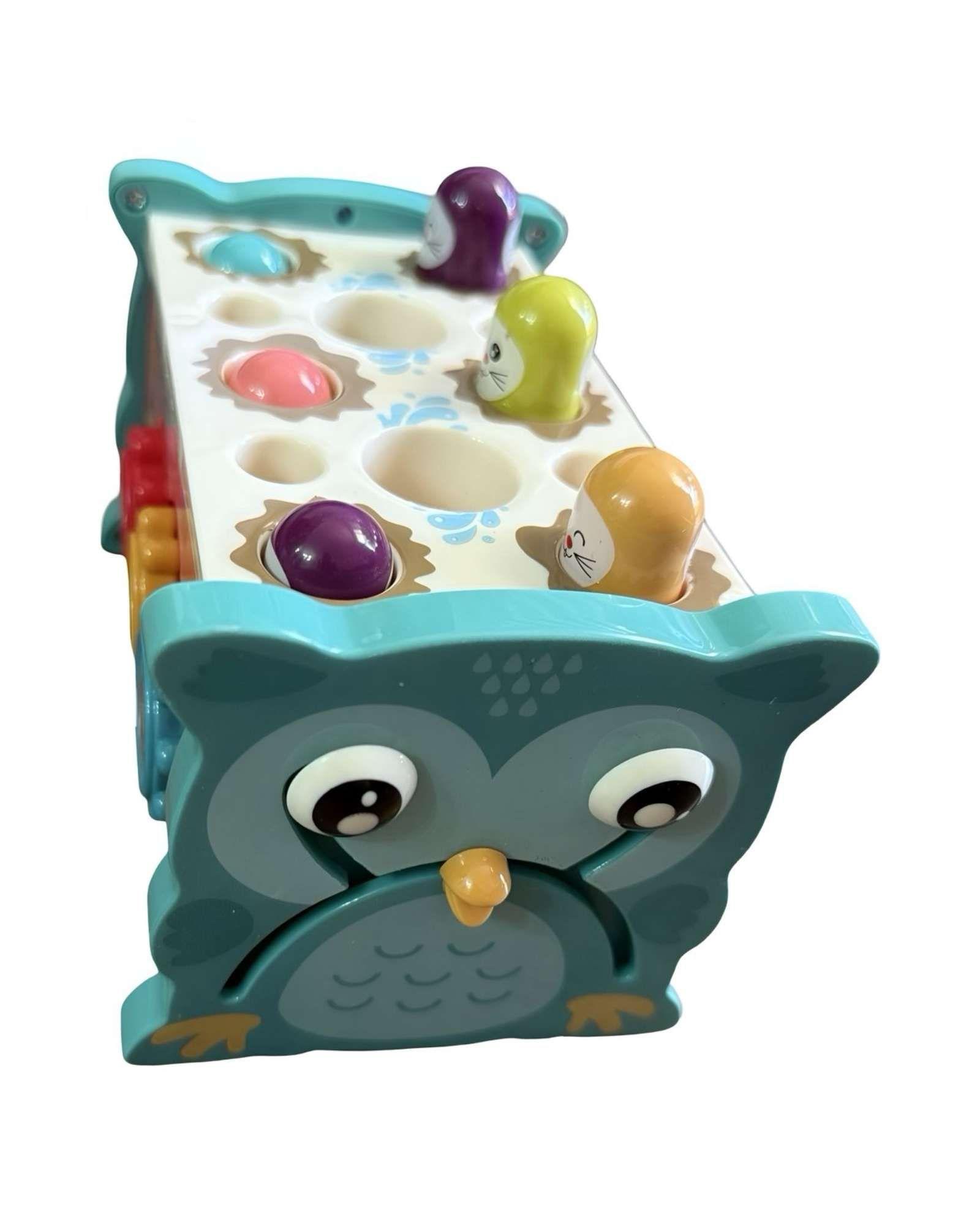 Cubo Búho de Actividades Montesori Infantil 8 en 1 Verde-0