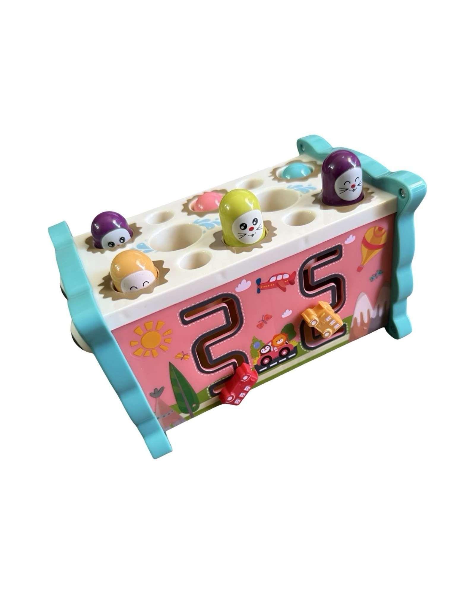 Cubo Búho de Actividades Montesori Infantil 8 en 1 Verde-3