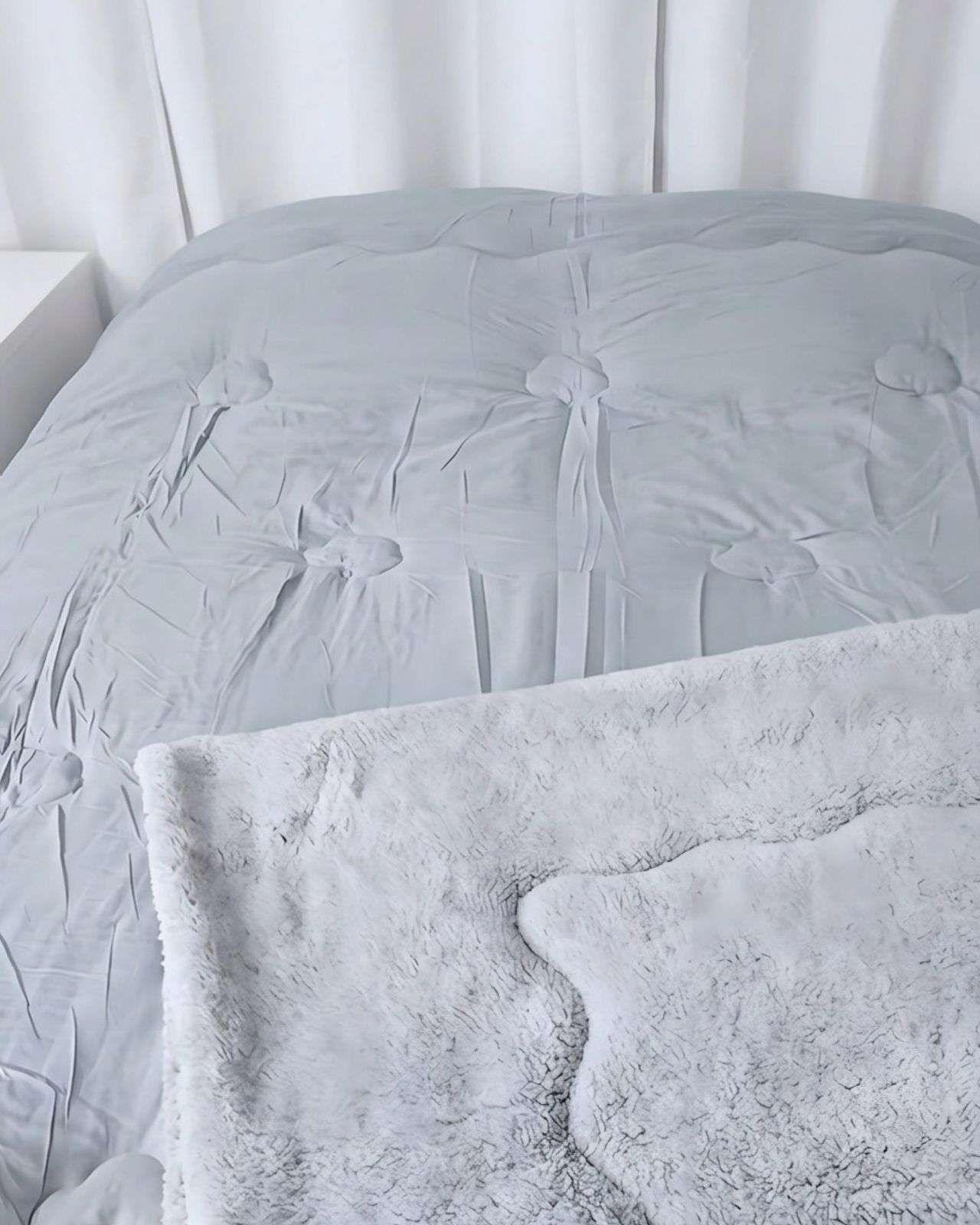 Plumón Delgado Invierno Sherpa  Suave  Premium 1,5 Plaza 150x200cma03-4