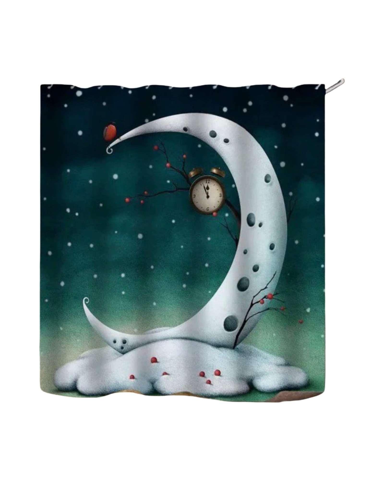 Juego de Cortina de Baño Tela Género + Forro Impermeable T6-4