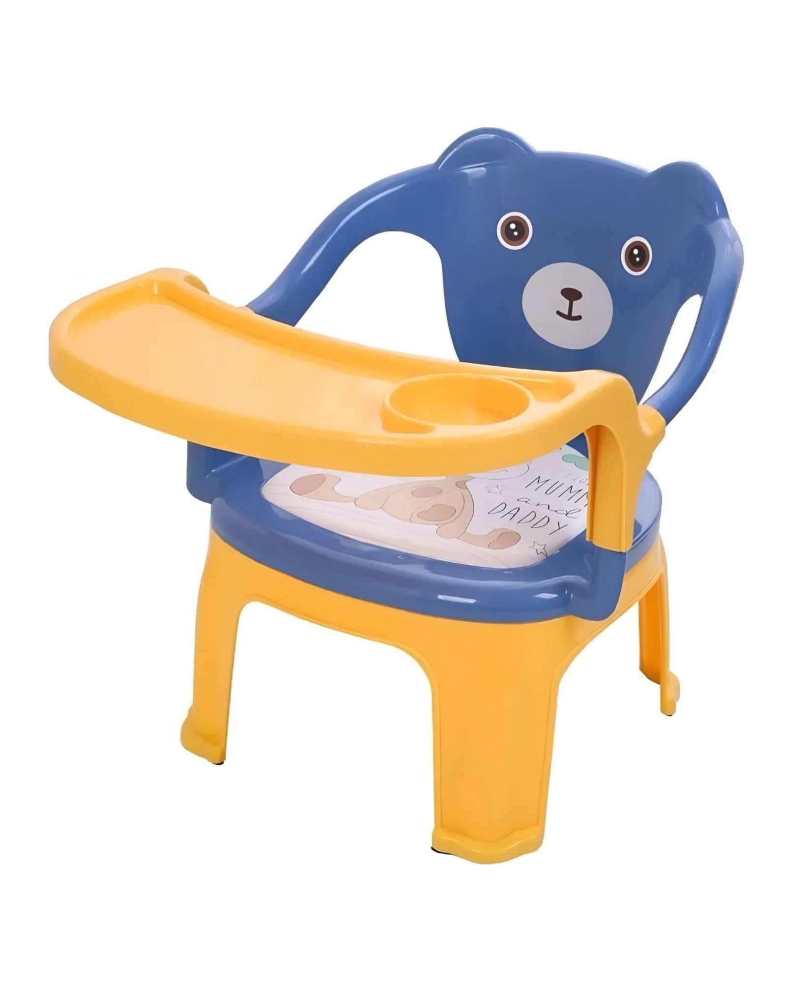 Silla de Comer Infantil con Bandeja extraible Diseño Osito A4-1
