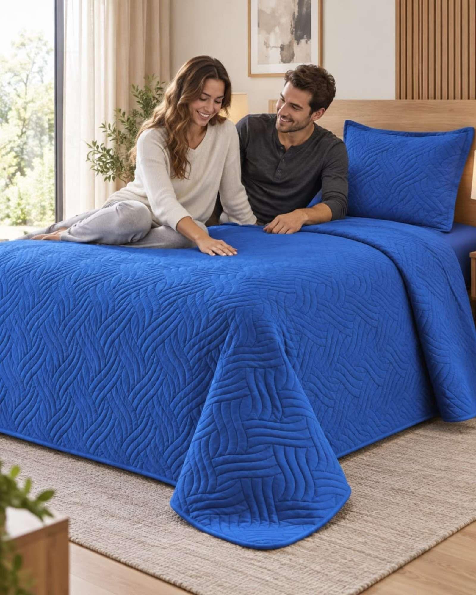 Cubrecama de Verano Plaza y Media Mas Funda De Almohada C19-2
