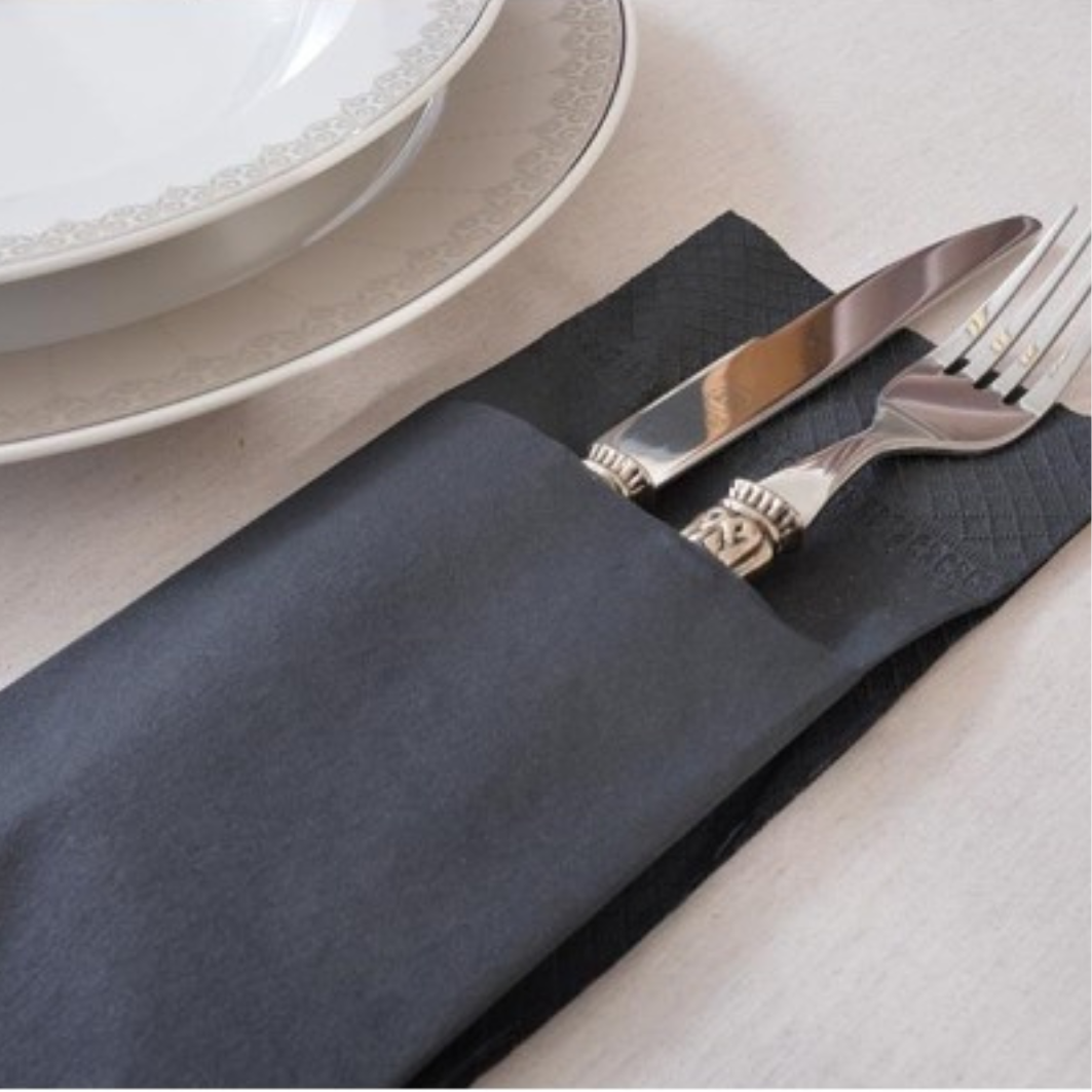 500 Un SERVILLETAS AIR LAID PREMIUM NH2O Eco NAPKIN 40X40 Cm 1 8 FOLD TIPO SOBRE-2