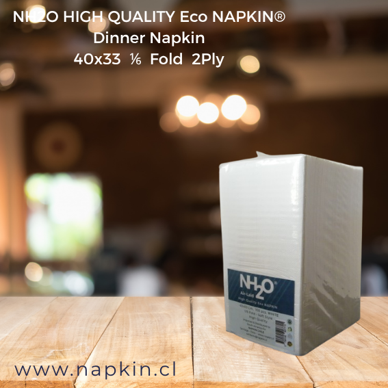 500 Un. Servilletas High Quality NH2O Eco NAPKIN 33x40 Cm 1 6 Fold 2 Ply Blancas-6