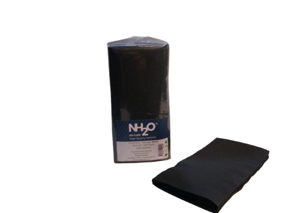 500 Un. Servilletas High Quality Nh2o Eco NAPKIN 40x40 Cm 1 8 Fold 2 Ply Negras-0