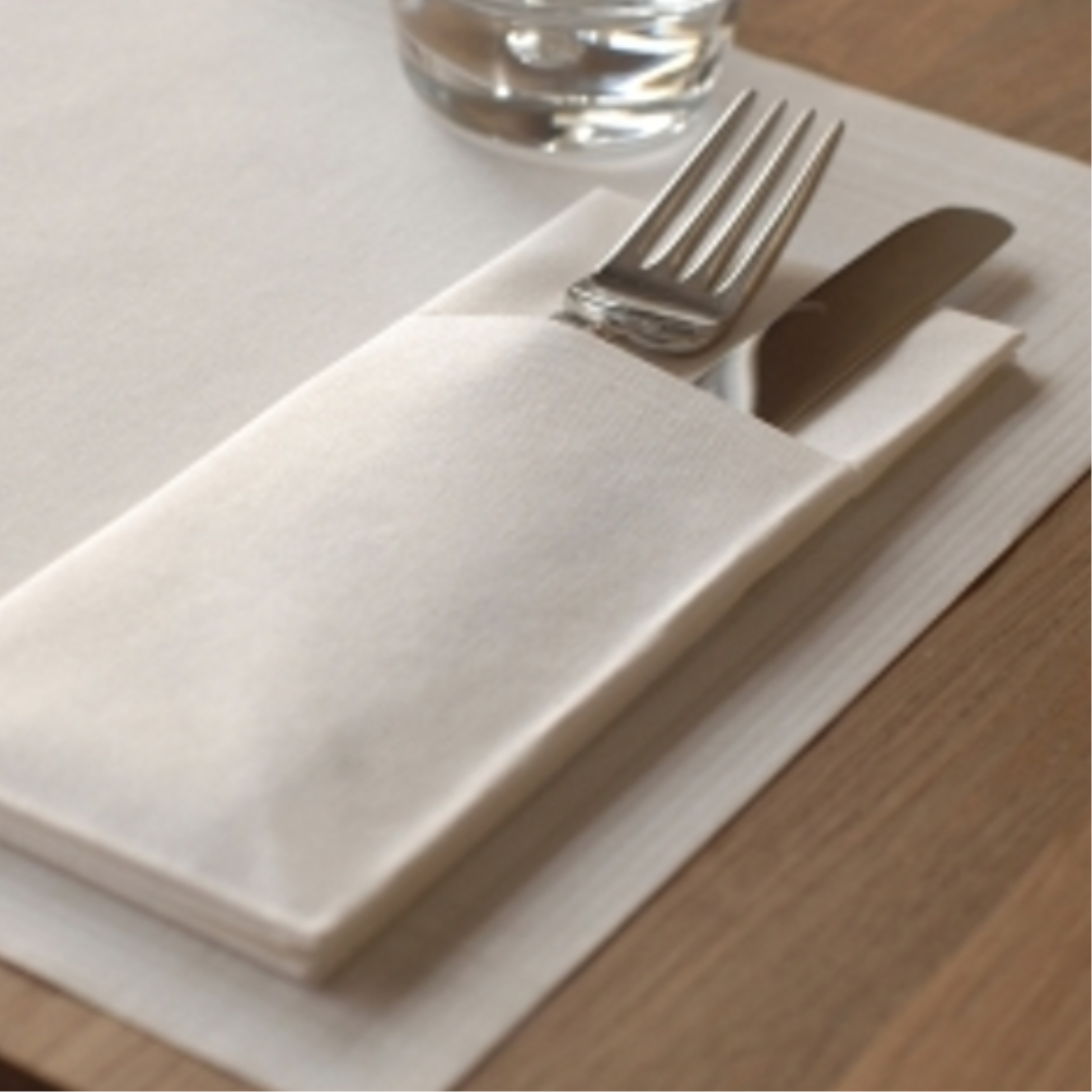 500 Un SERVILLETAS AIR LAID PREMIUM NH2O Eco NAPKIN 40X40 Cm 1 8 FOLD TIPO SOBRE-3